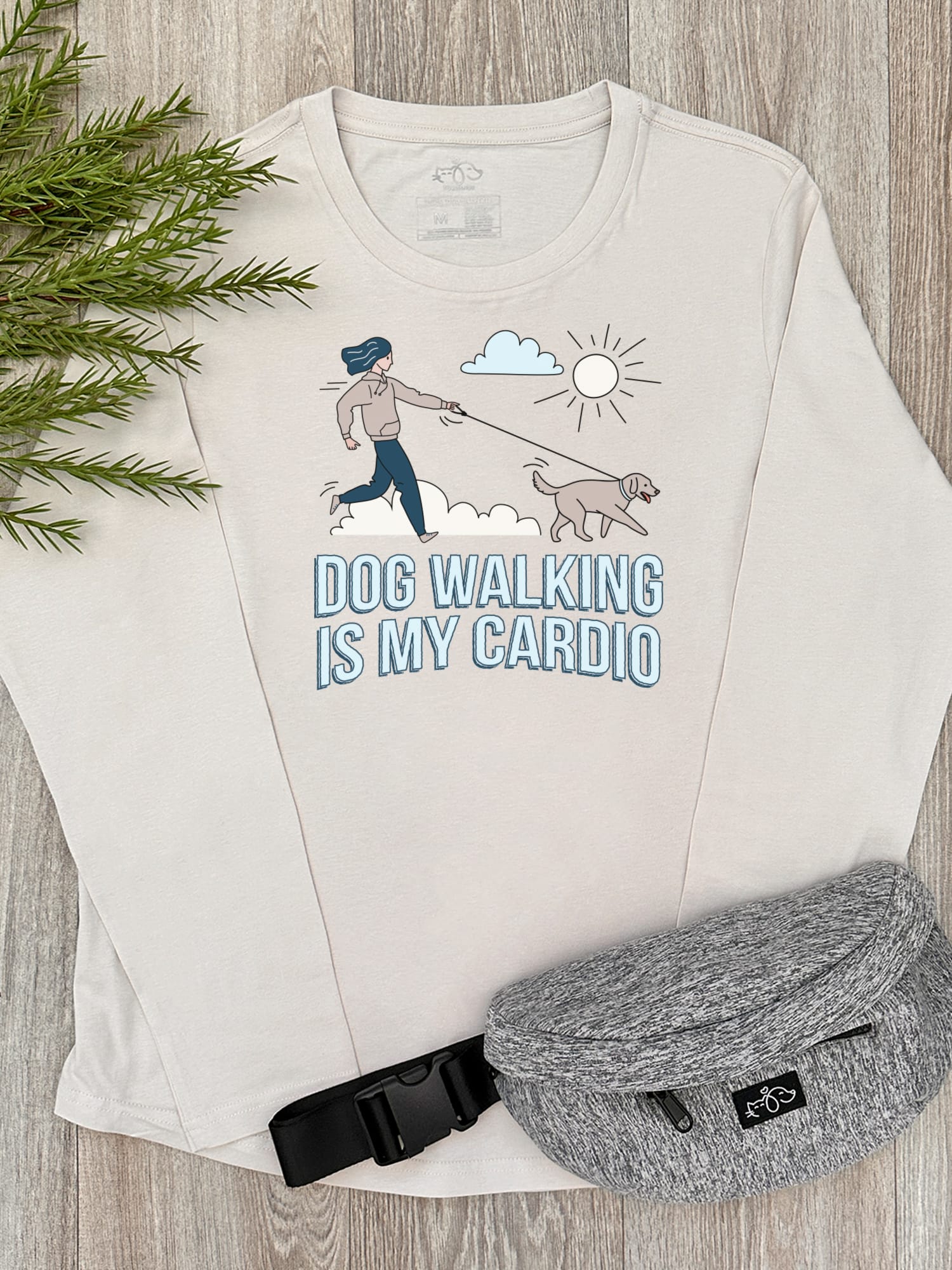 Dog Walking Is My Cardio Olivia Women's Long Sleeve Tee - Image 4