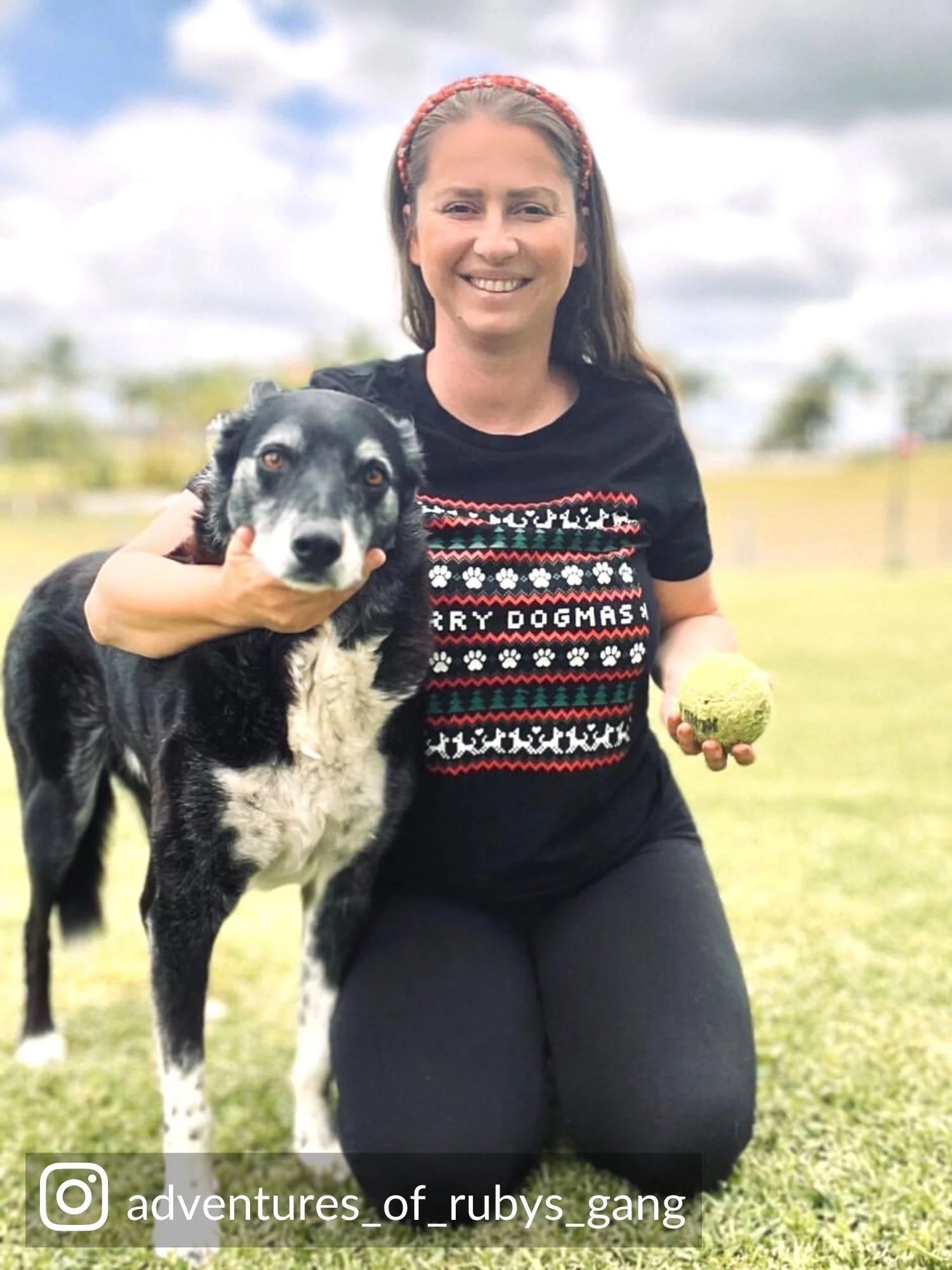Merry Dogmas Ugly Sweater Ava Women's Regular Fit Tee - Image 4