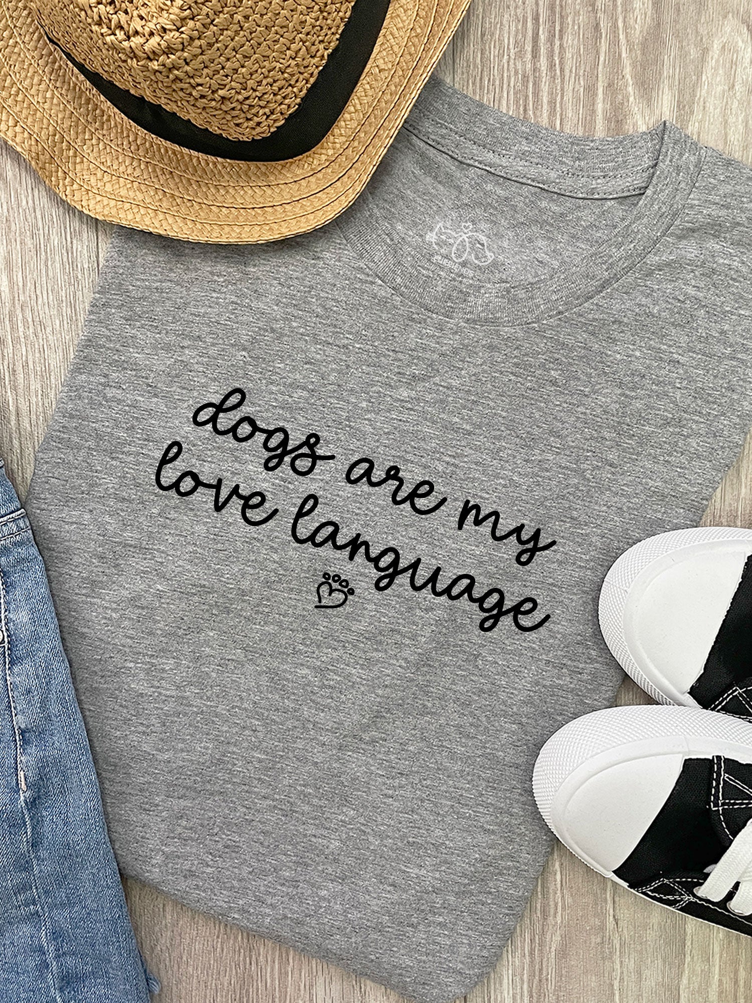 Dogs Are My Love Language Ava Women's Regular Fit Tee - Image 3