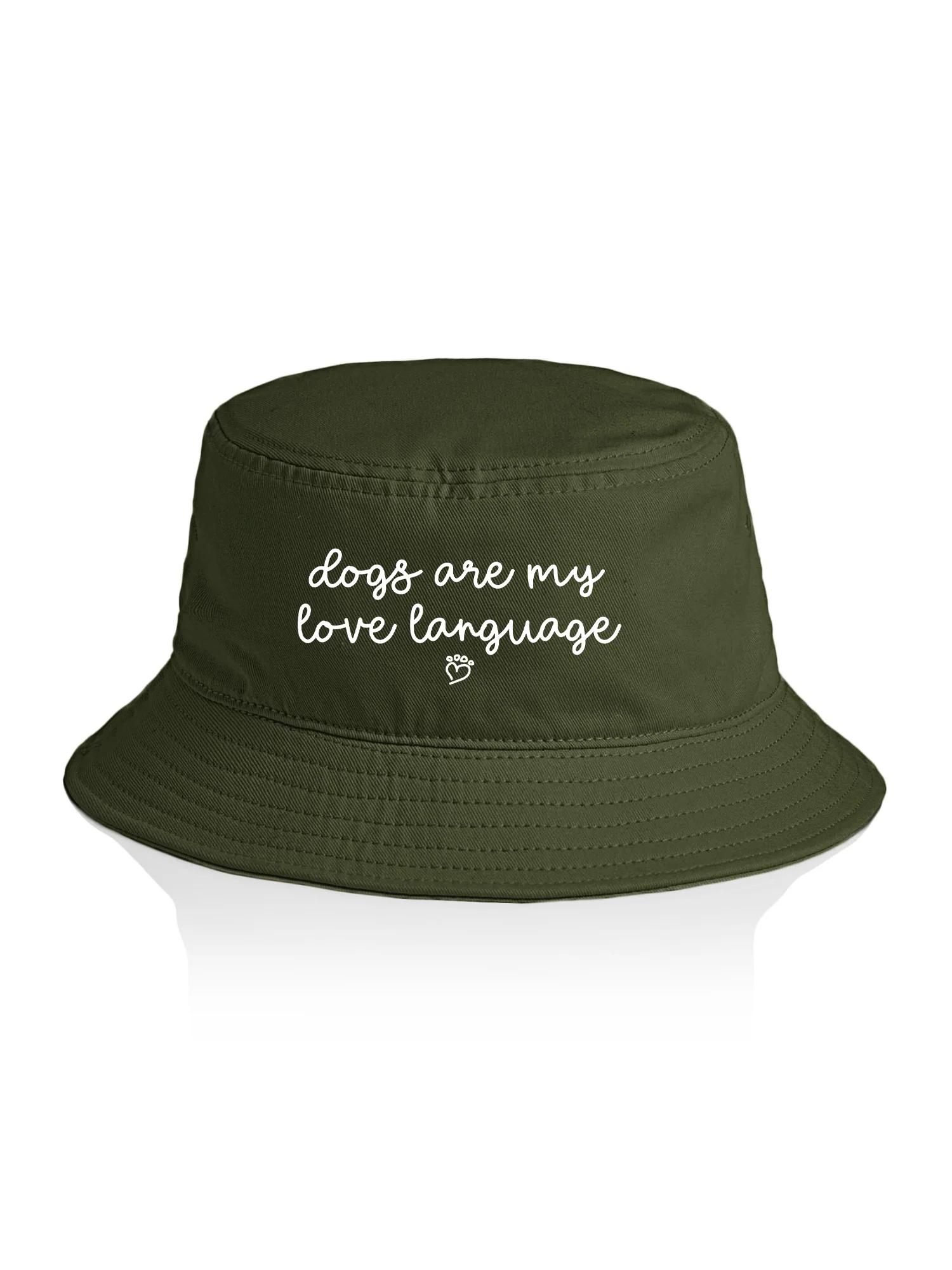Dogs Are My Love Language Bucket Hat - Image 6