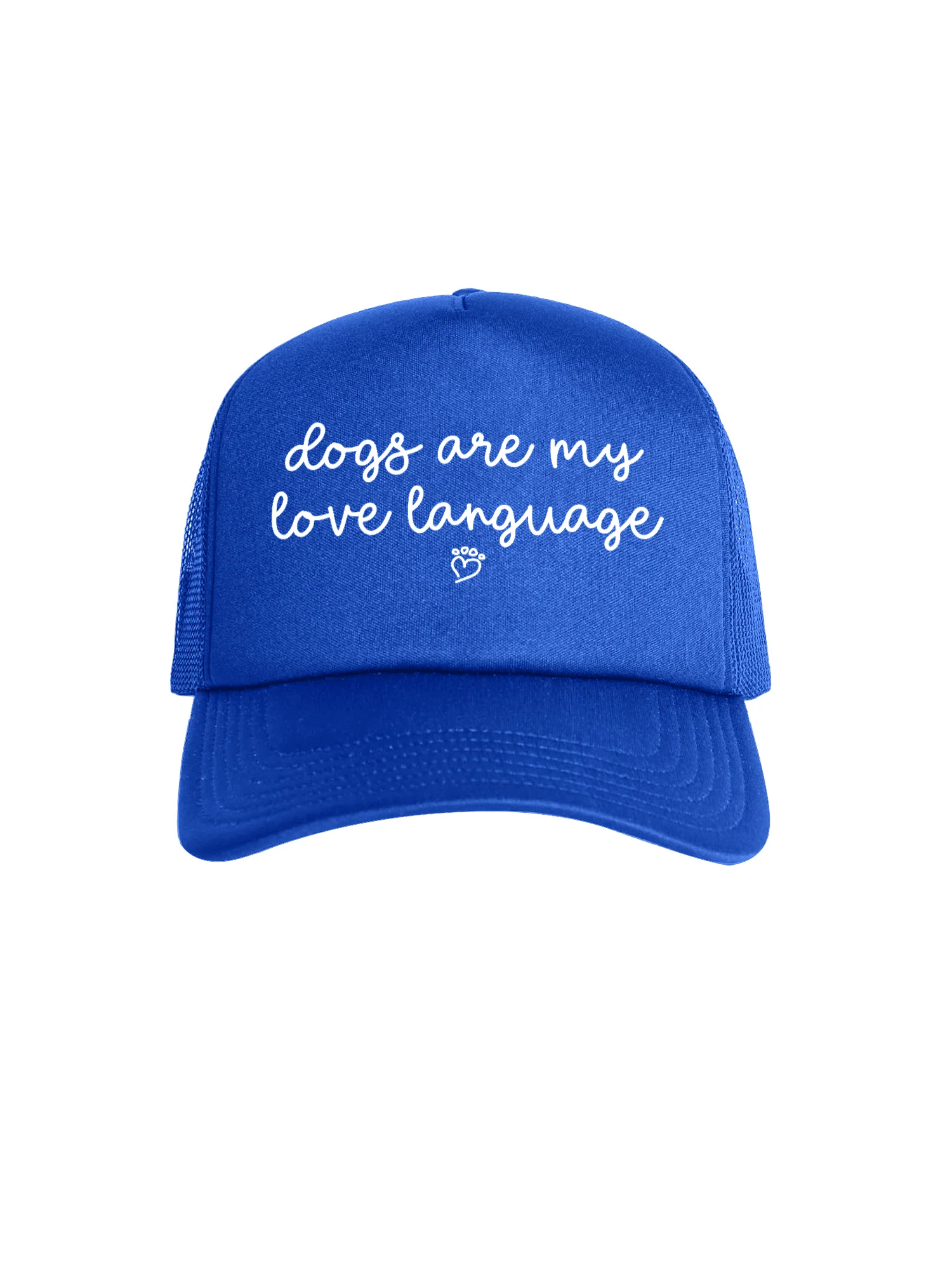 Dogs Are My Love Language Foam Trucker Cap - Image 13