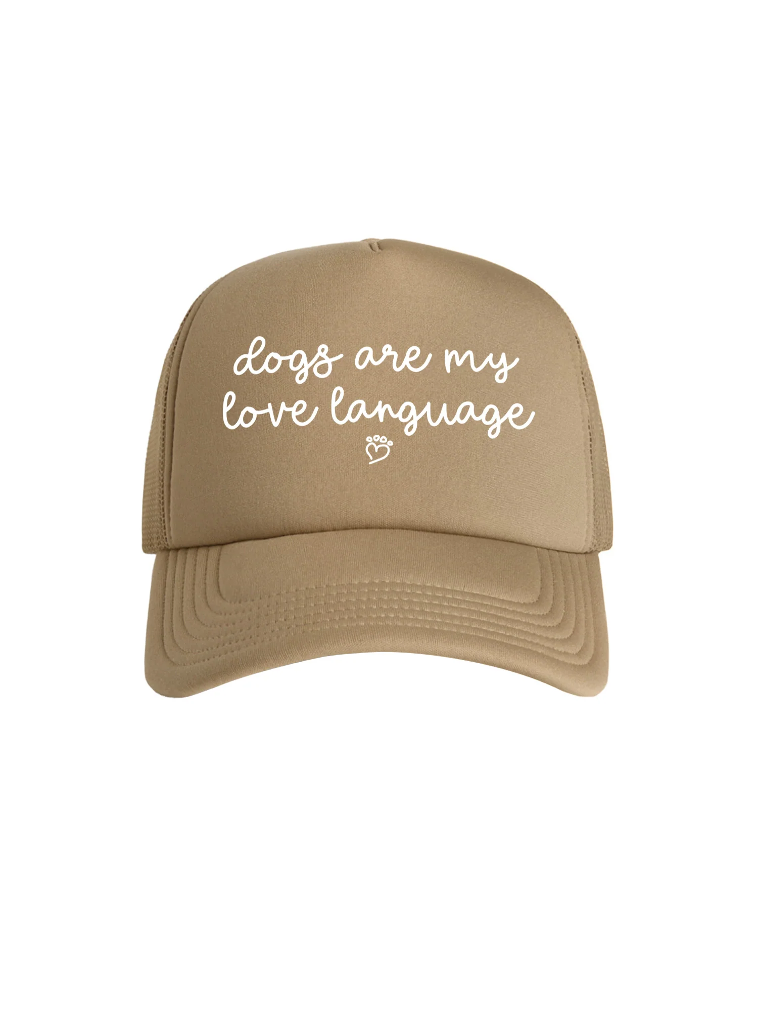 Dogs Are My Love Language Foam Trucker Cap - Image 5