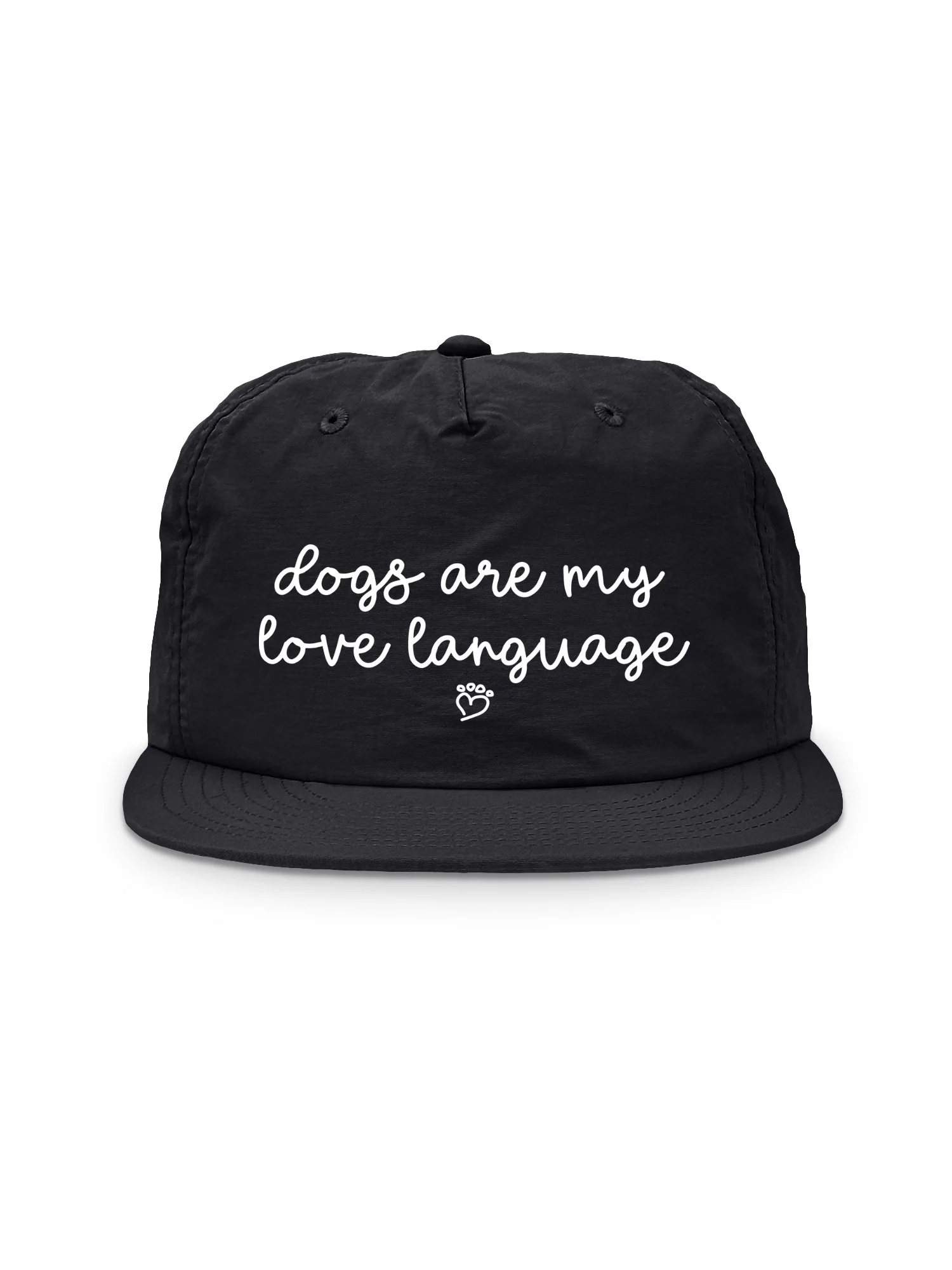 Dogs Are My Love Language Quick-Dry Cap - Image 6