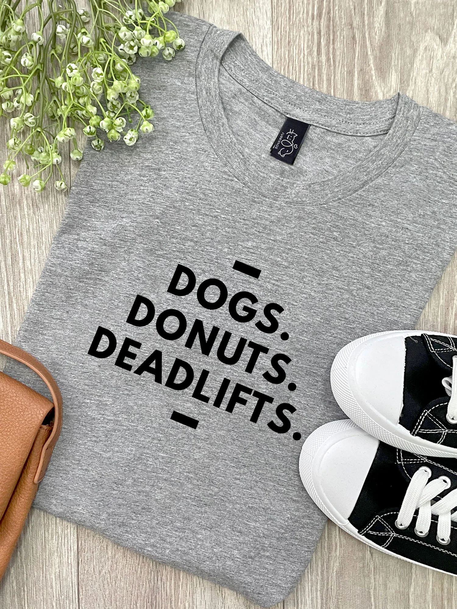 Dogs. Donuts. Deadlifts. Ava Women's Regular Fit Tee - Image 2