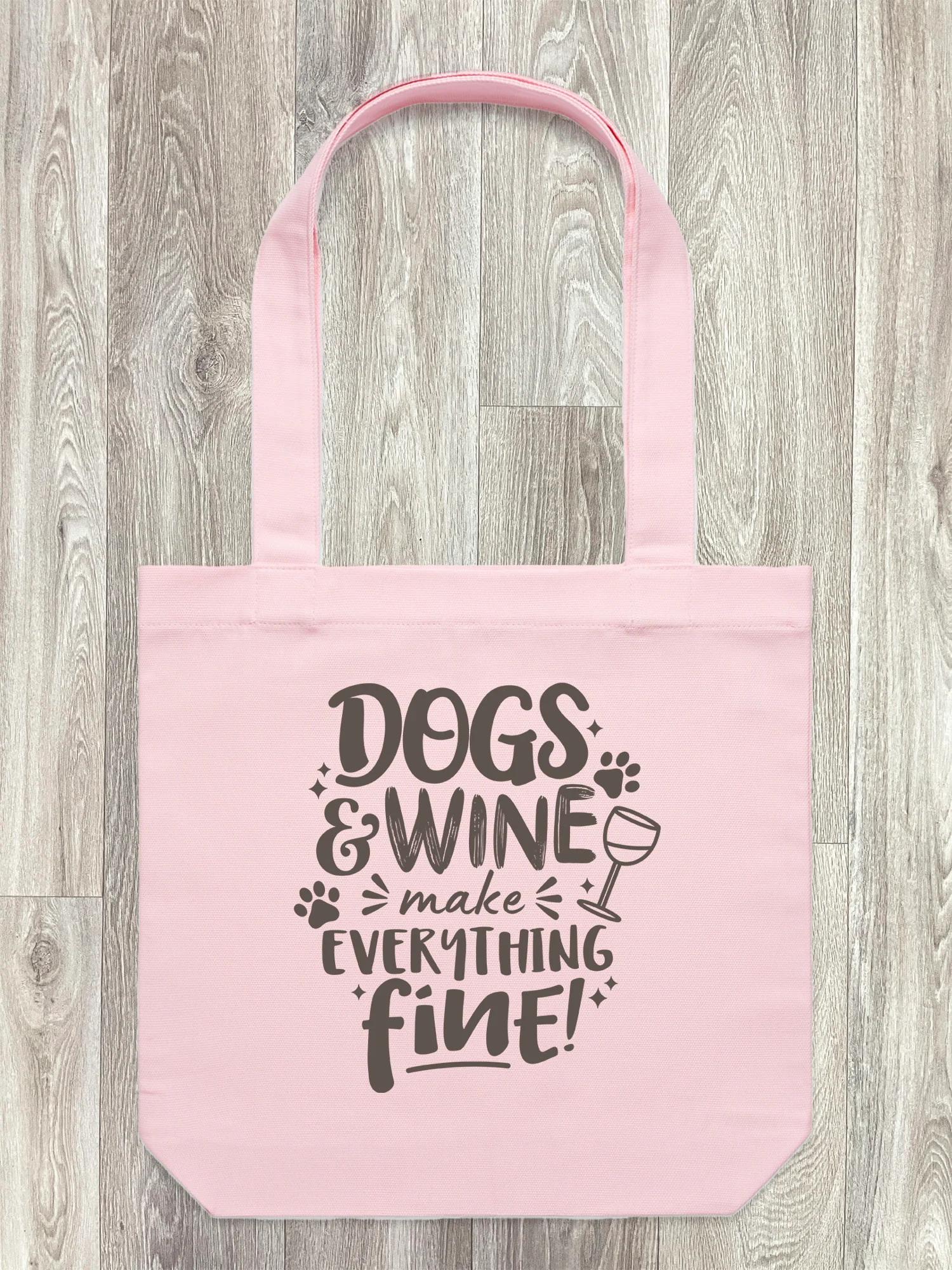 Dogs & Wine Make Everything Fine Edith Tote Bag - Image 7
