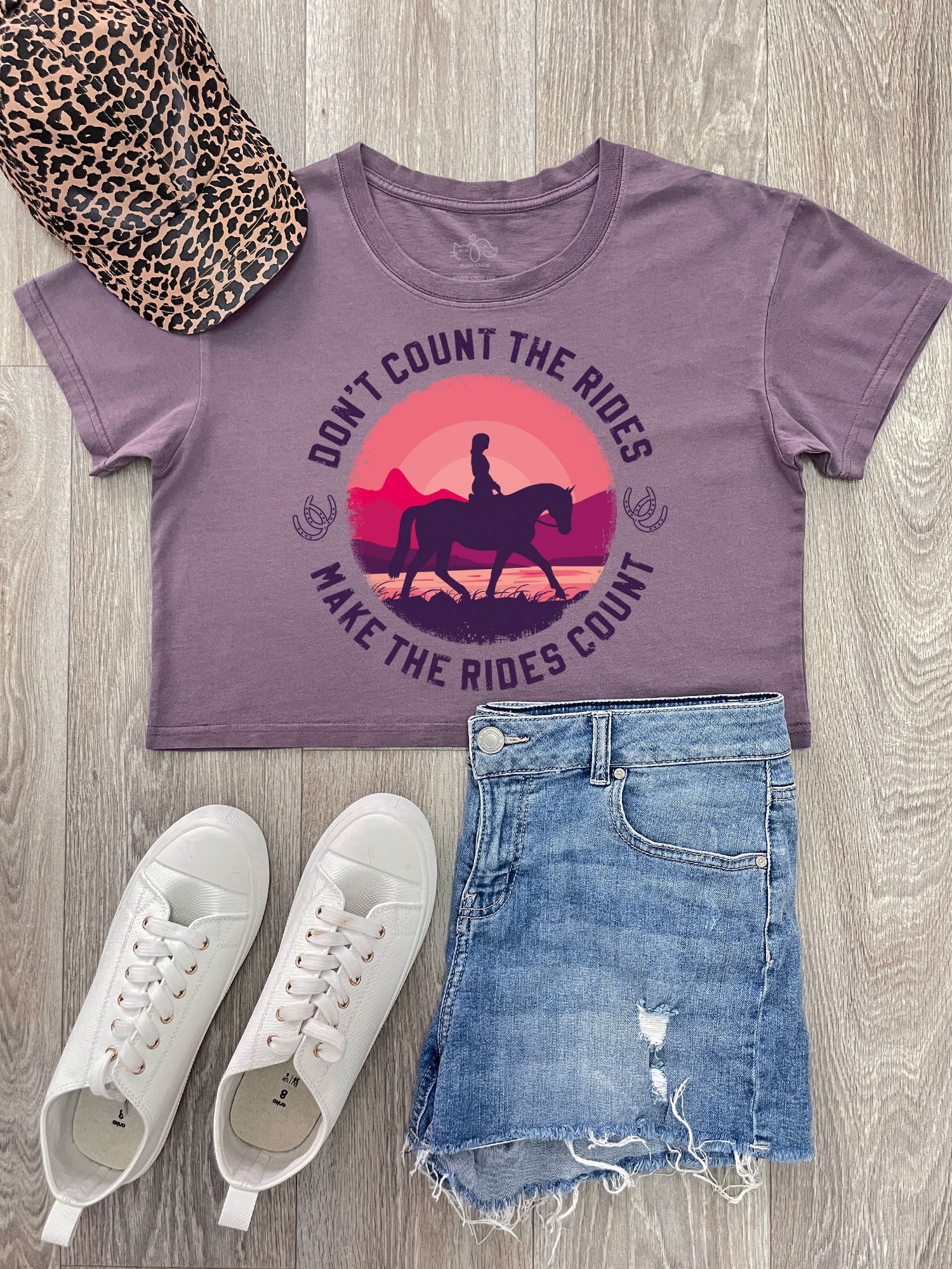 Don't Count The Rides Annie Crop Tee - Image 2