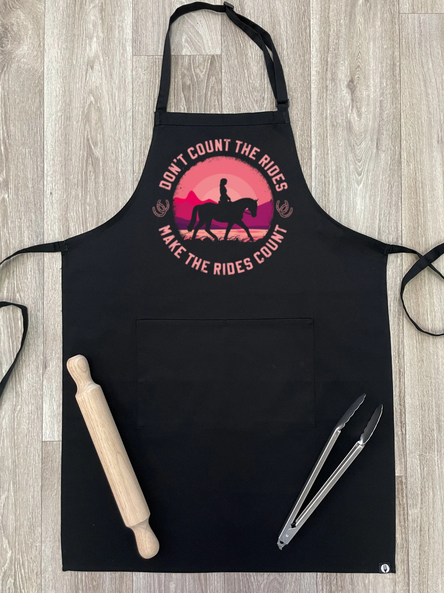 Don't Count The Rides Bib Apron