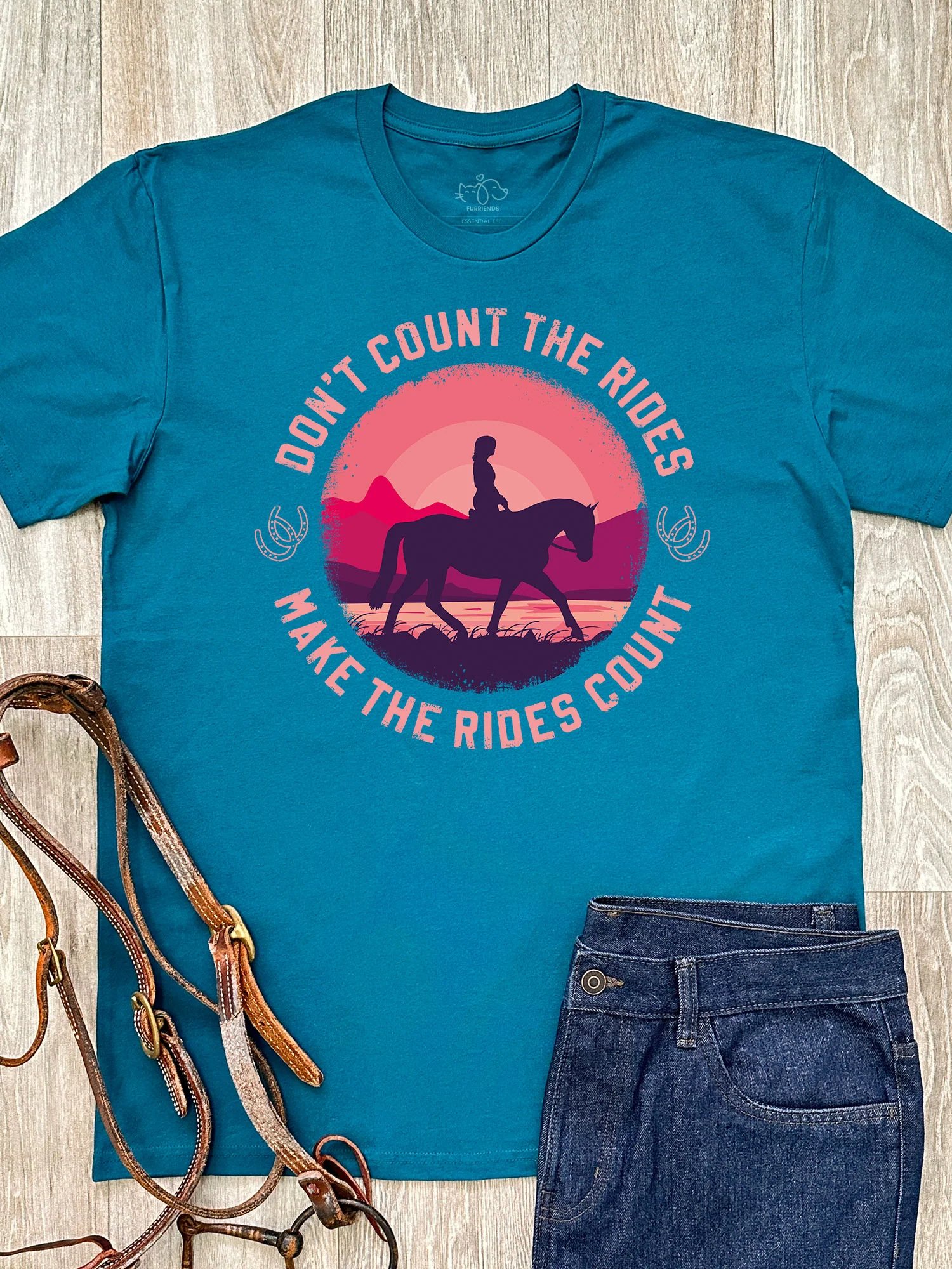 Don't Count The Rides Essential Unisex Tee - Image 4