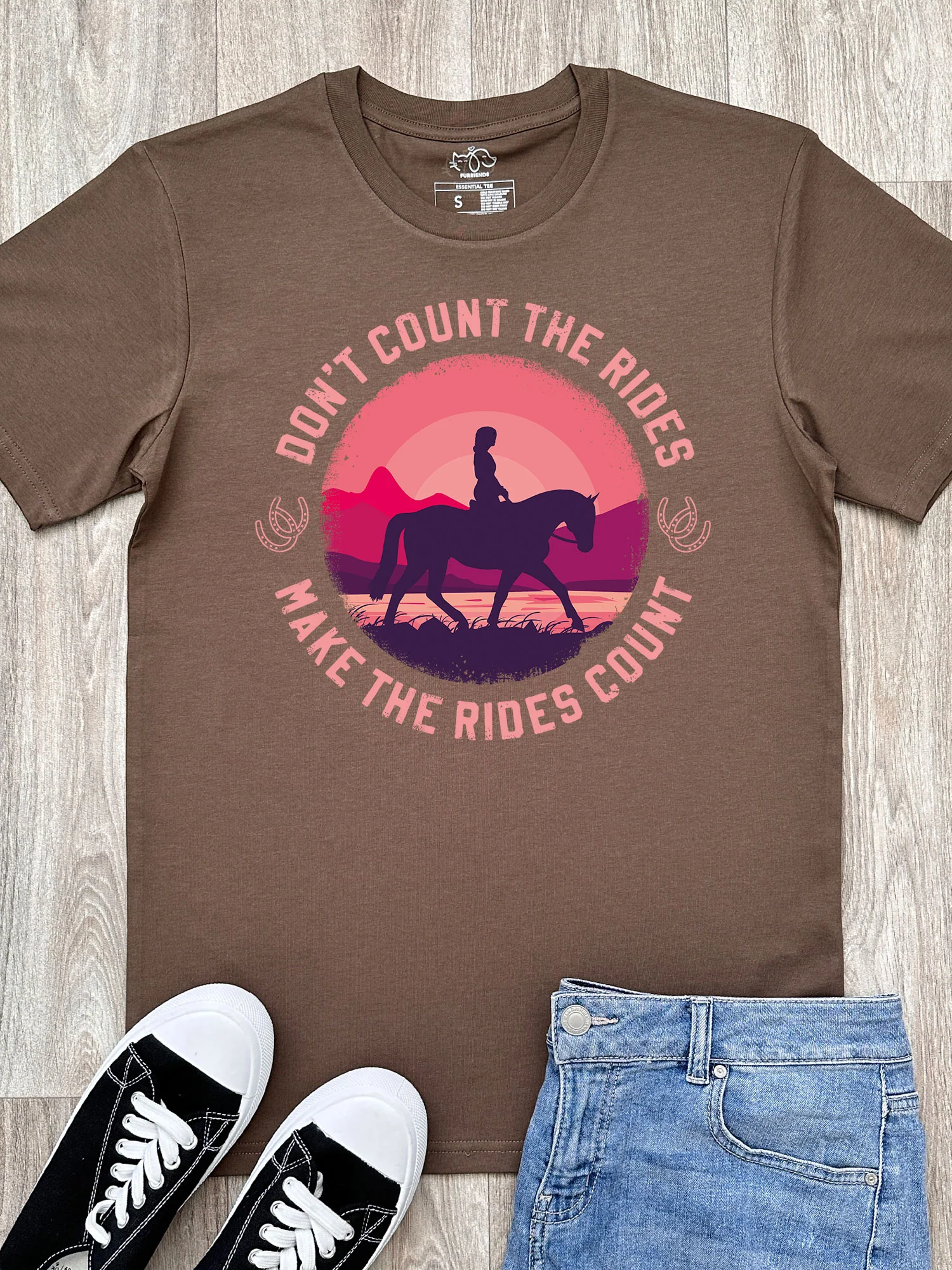 Don't Count The Rides Essential Unisex Tee - Image 5