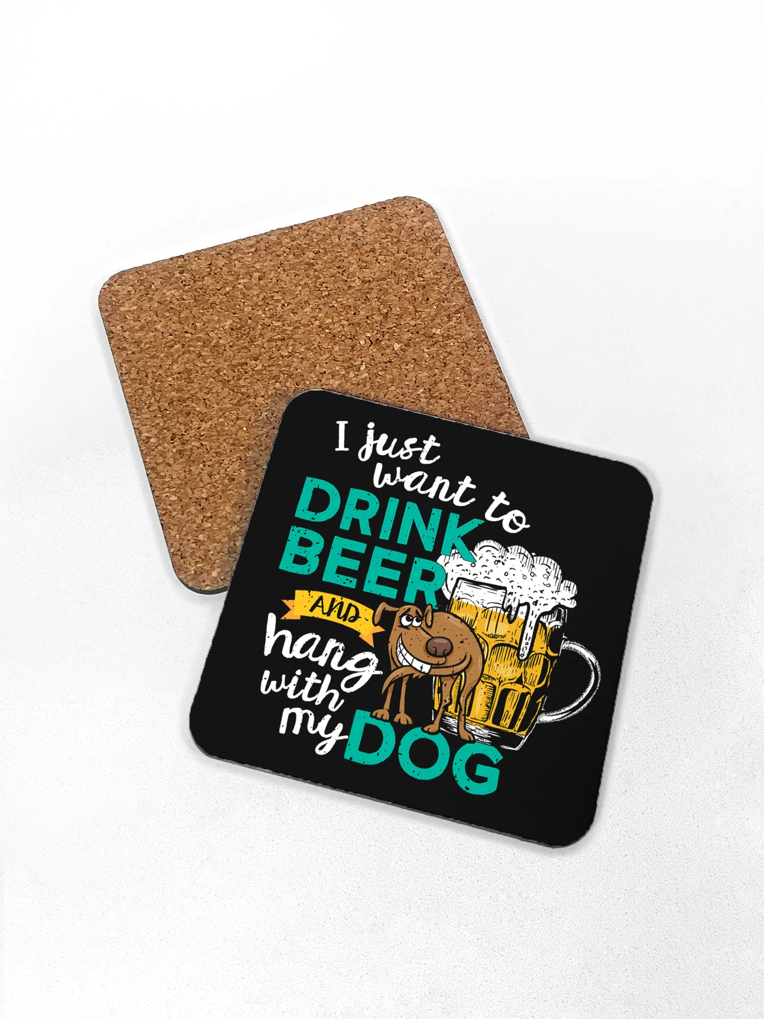 Drink Beer & Hang With My Dog Coaster - Image 3