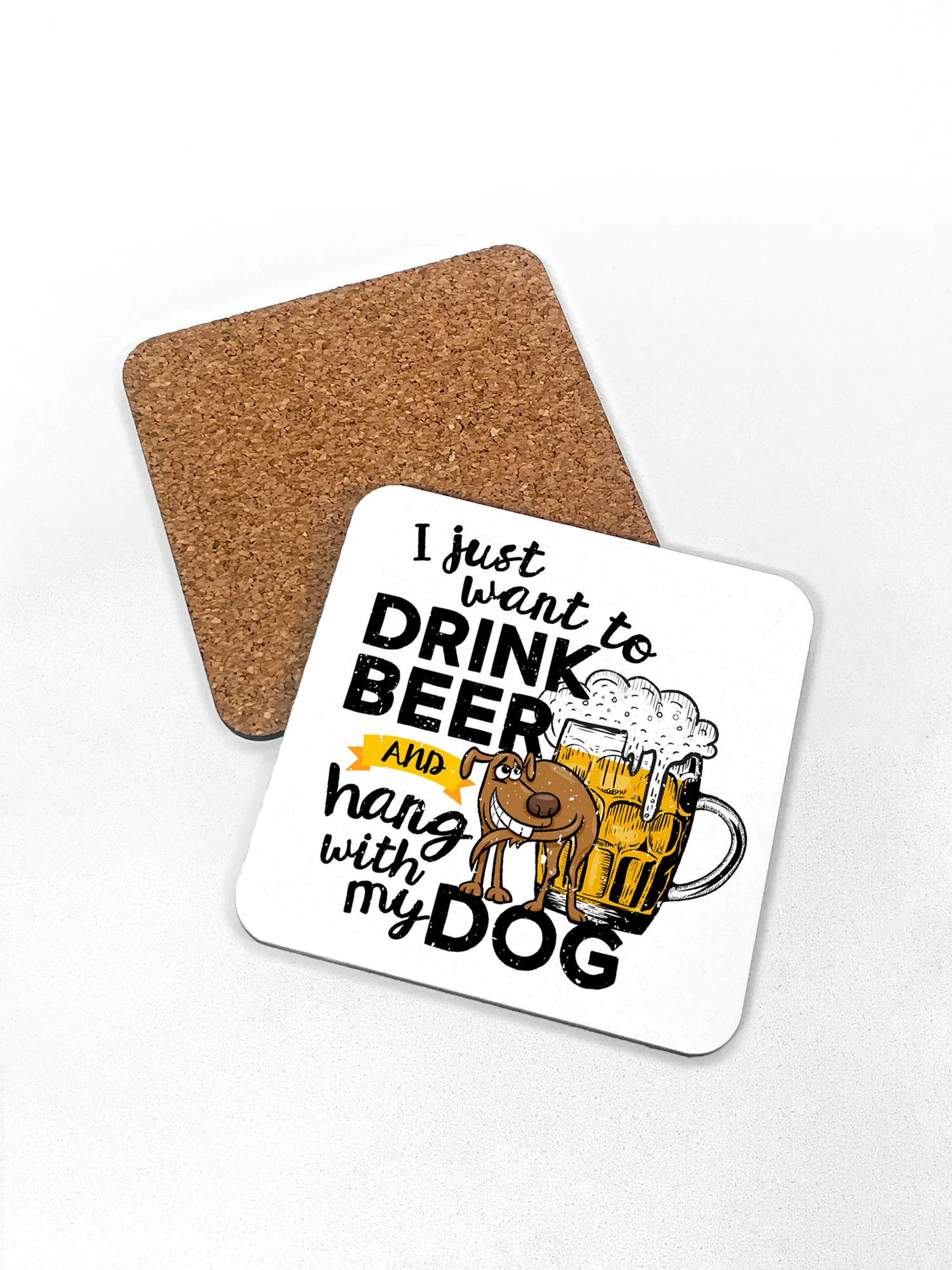 Drink Beer & Hang With My Dog Coaster - Image 5