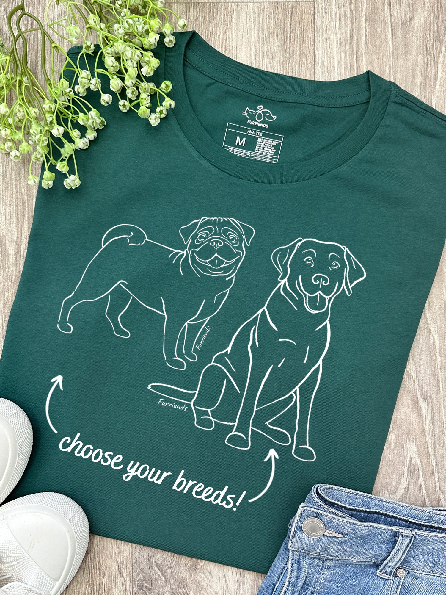 Dual Breed Customisable Ava Women's Regular Fit Tee - Image 8