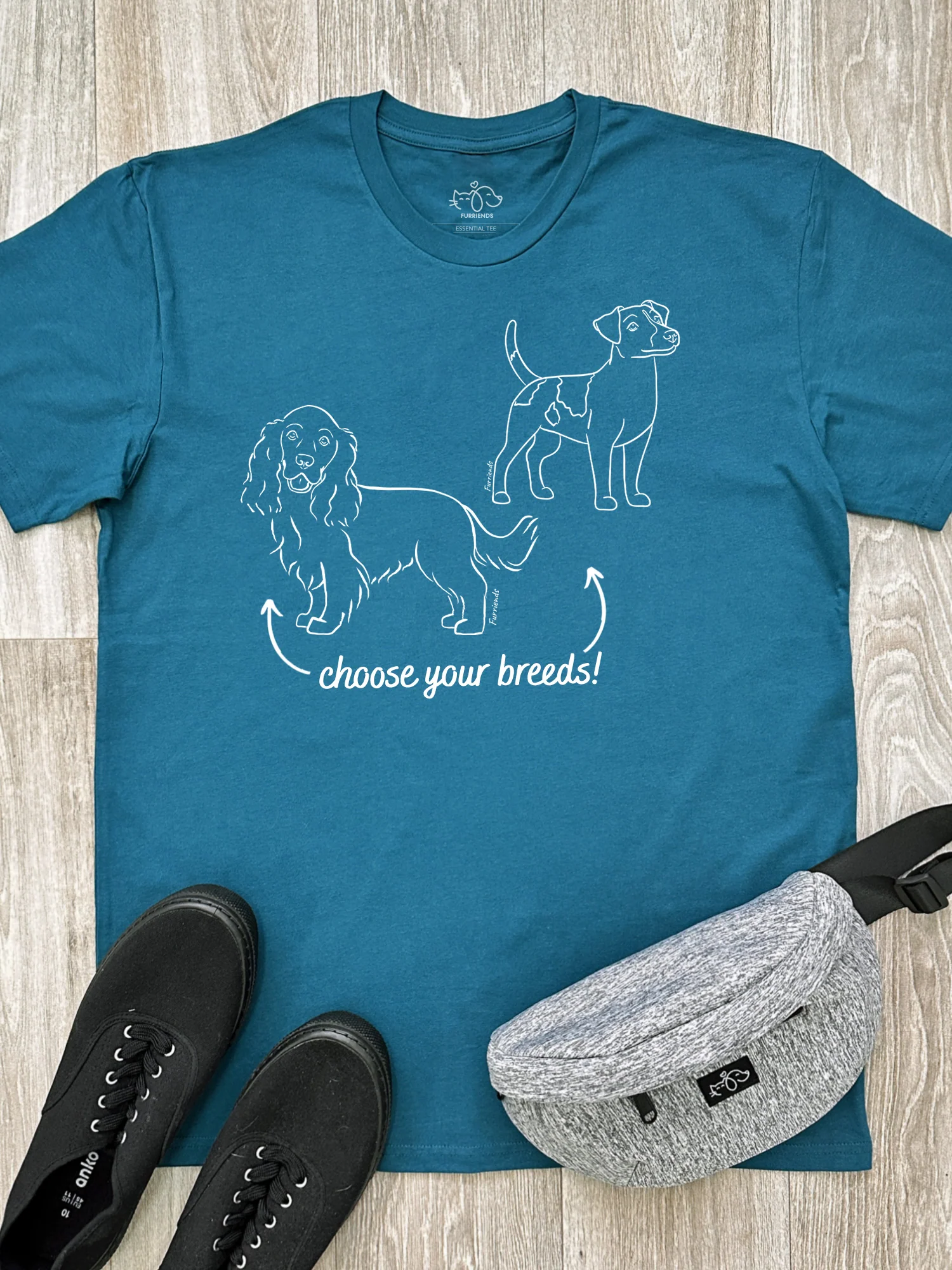 Dual Breed Customisable Essential Unisex Tee - Image 2