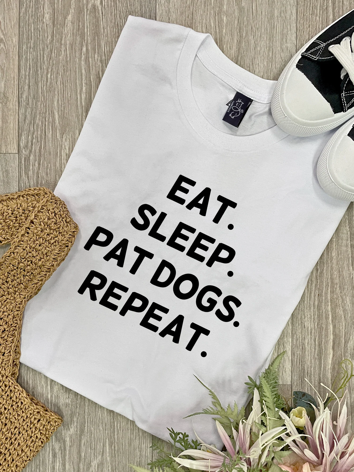 Eat. Sleep. Pat Dogs. Repeat. Ava Women's Regular Fit Tee - Image 3