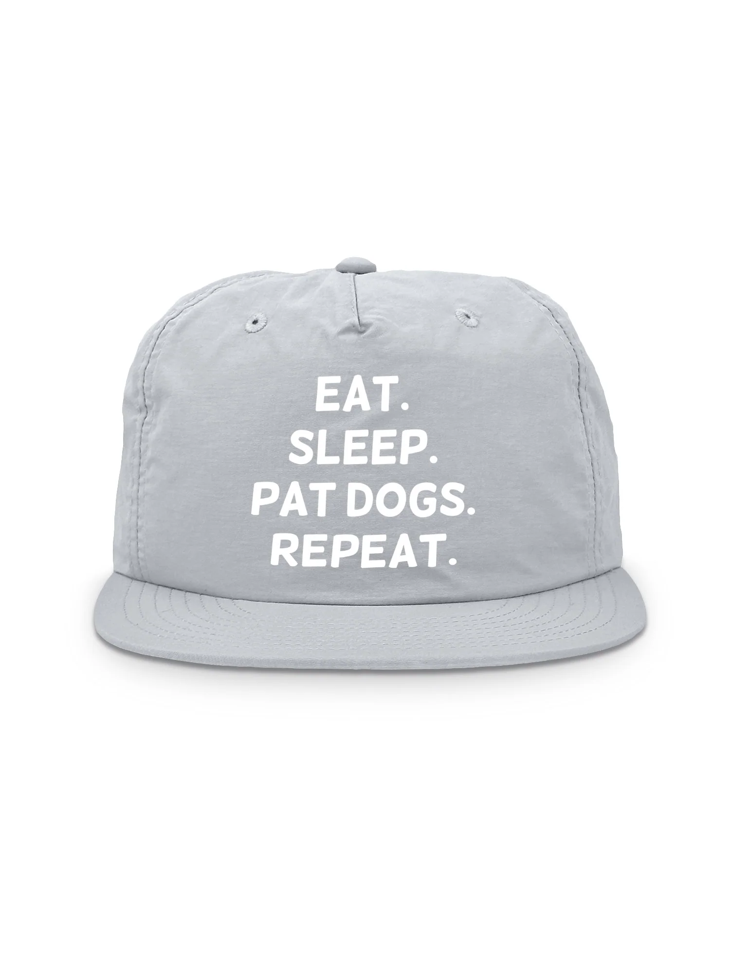Eat. Sleep. Pat Dogs. Repeat. Quick-Dry Cap - Image 3
