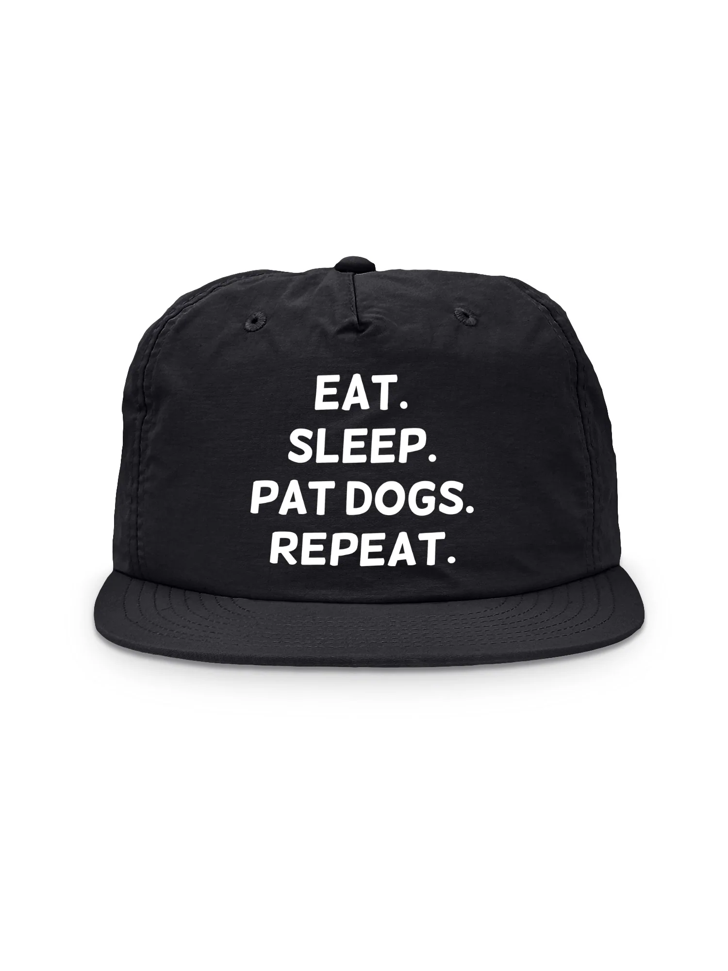 Eat. Sleep. Pat Dogs. Repeat. Quick-Dry Cap - Image 4
