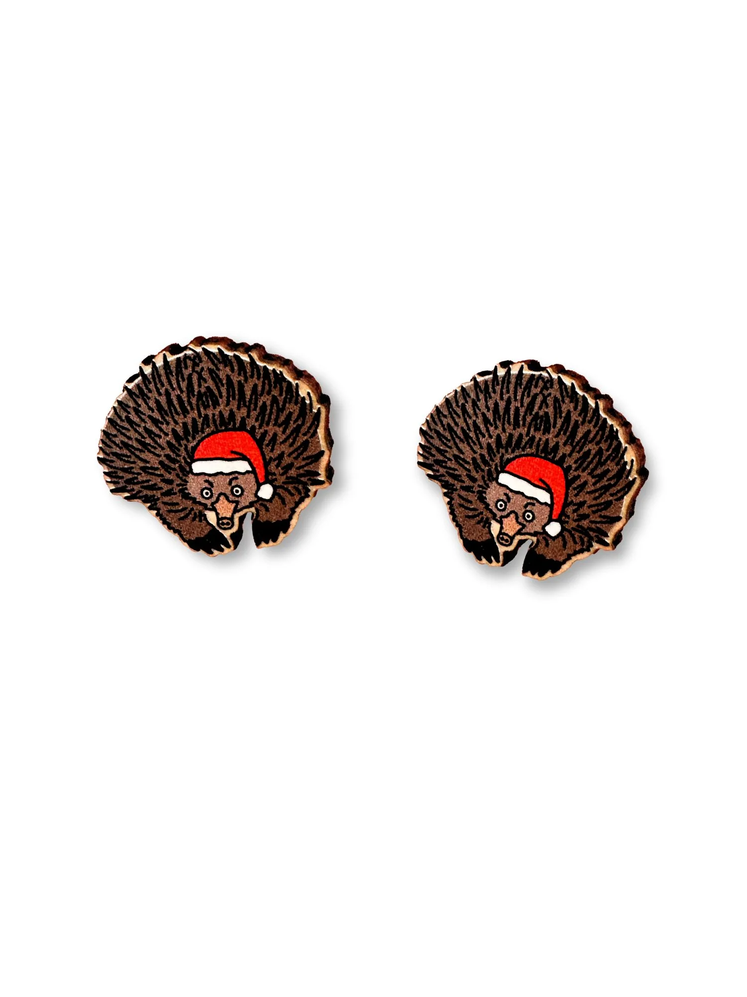 Echidna Christmas Edition ColourPop Stud Earrings - Image 2