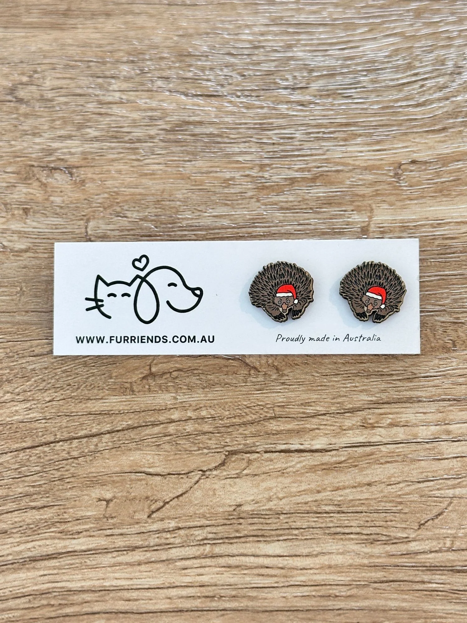 Echidna Christmas Edition ColourPop Stud Earrings - Image 3