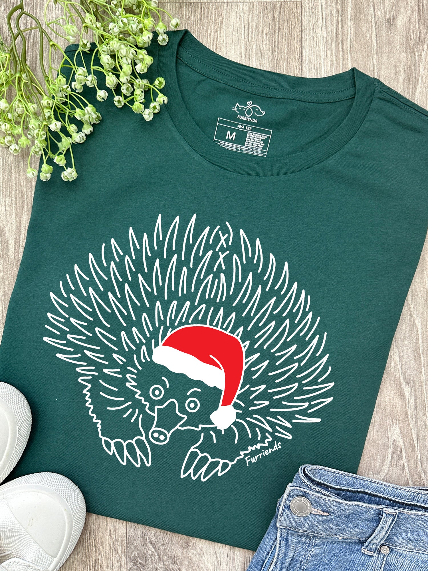 Echidna Christmas Edition Ava Women's Regular Fit Tee - Image 3