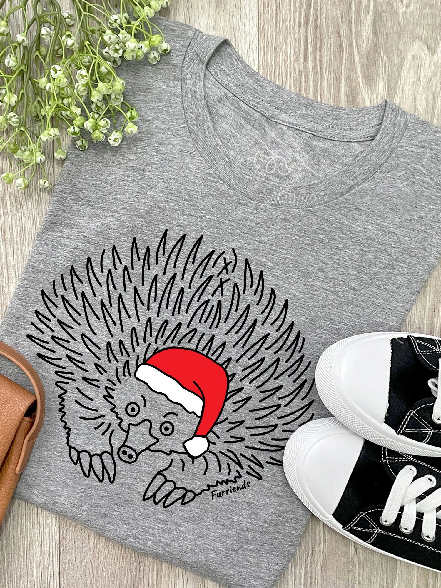 Echidna Christmas Edition Ava Women's Regular Fit Tee - Image 4