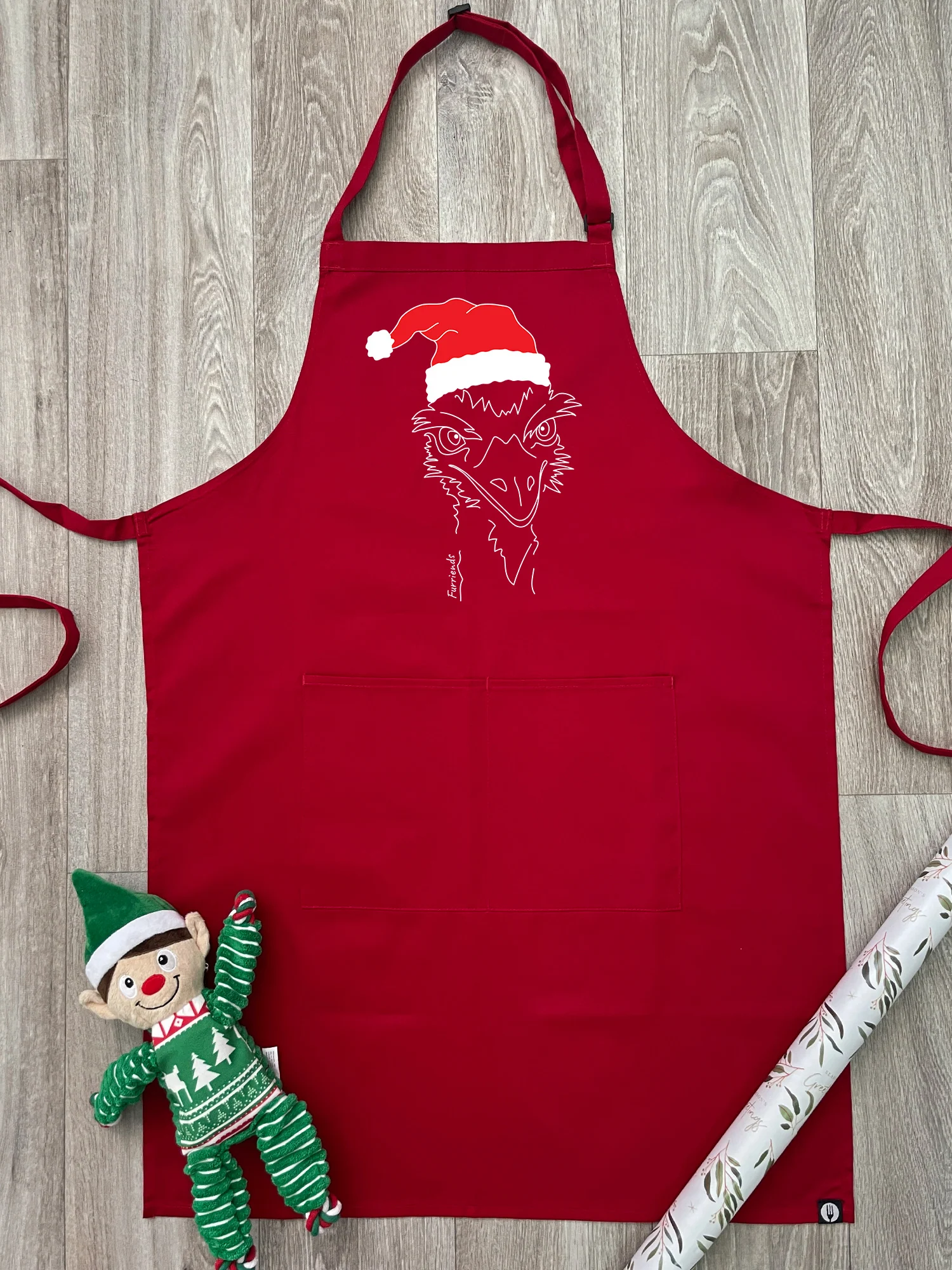 Emu Christmas Edition Bib Apron - Image 2