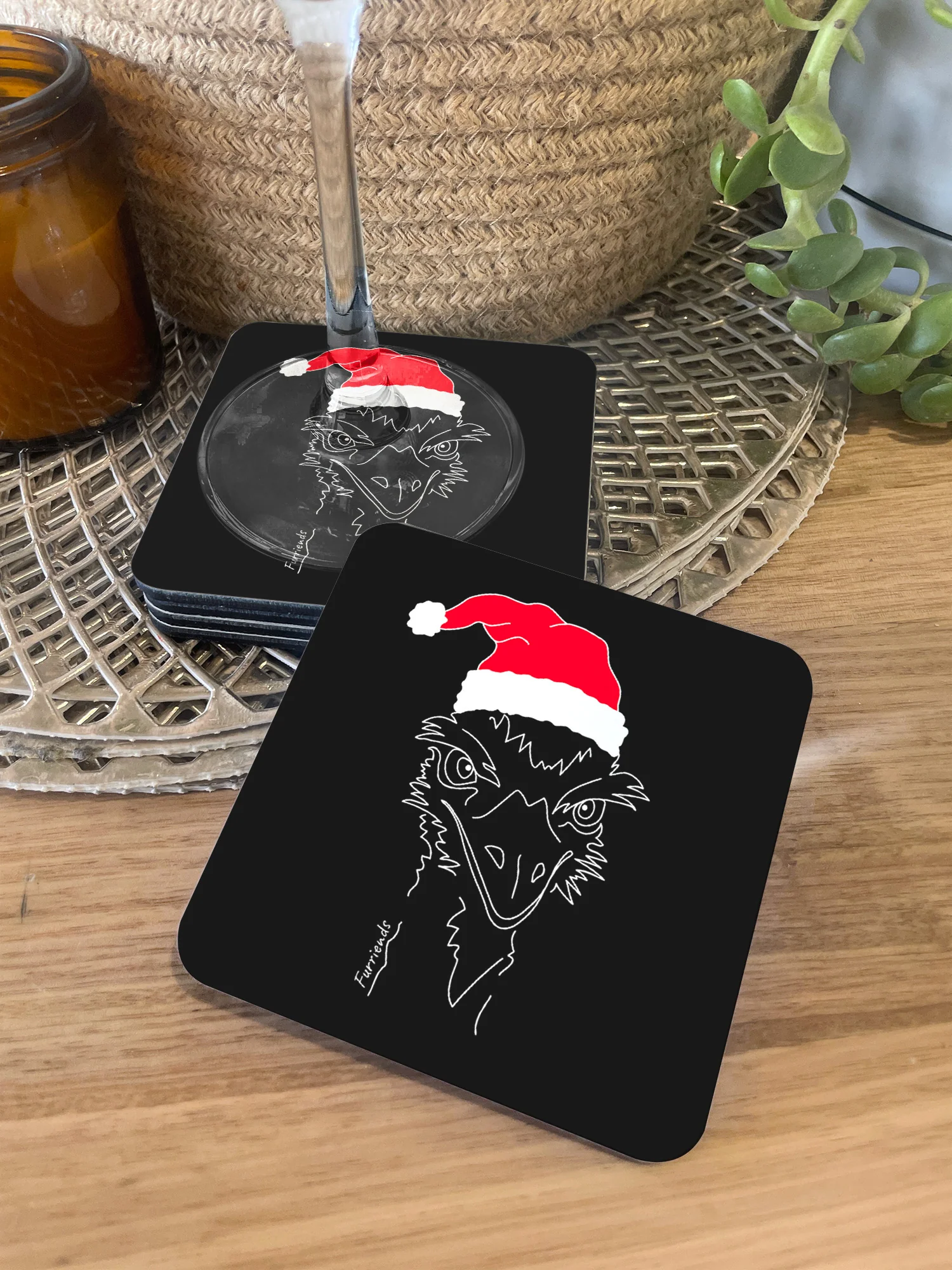 Emu Christmas Edition Coaster - Image 2