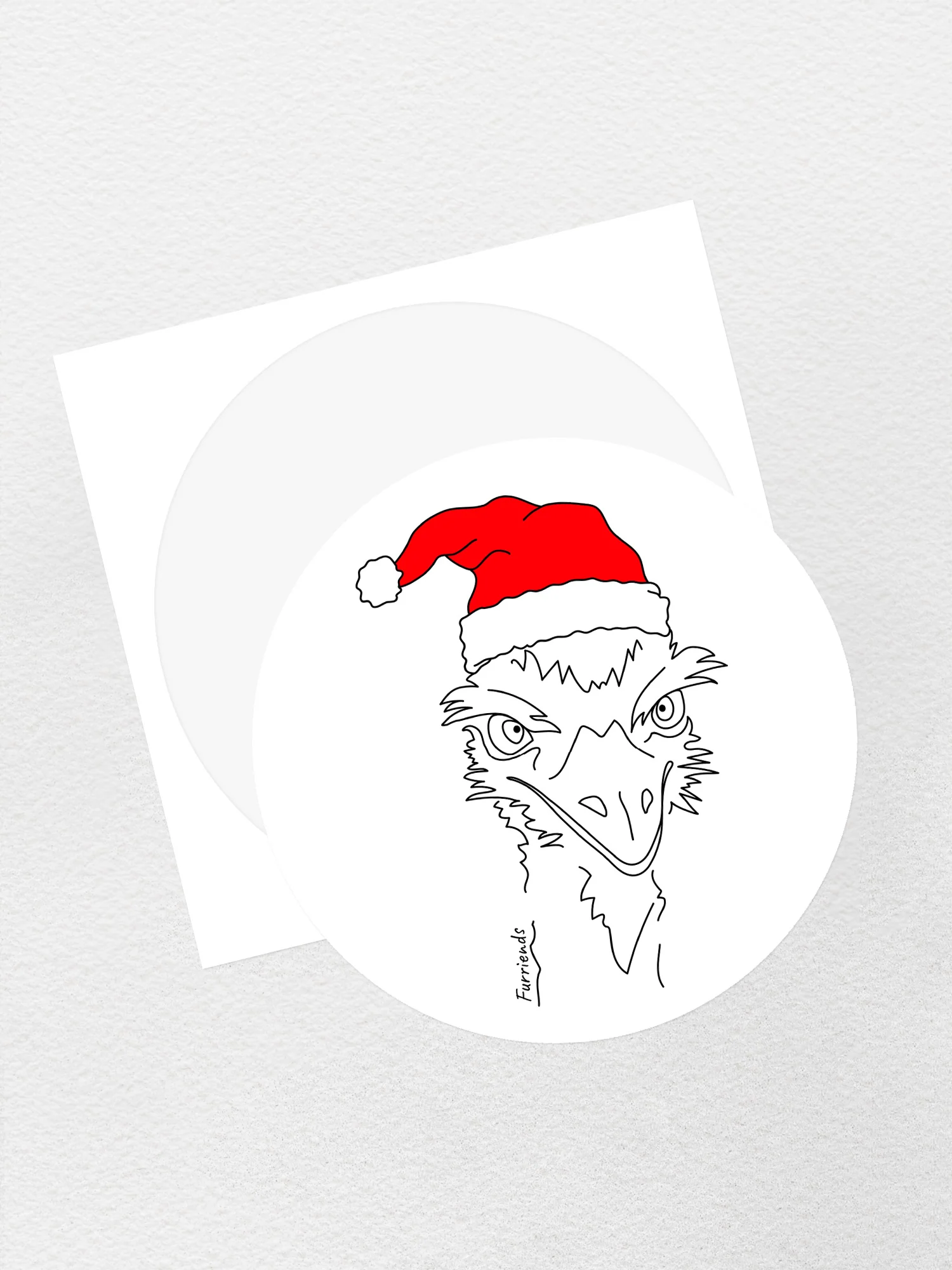 Emu Christmas Edition Sticker - Image 2