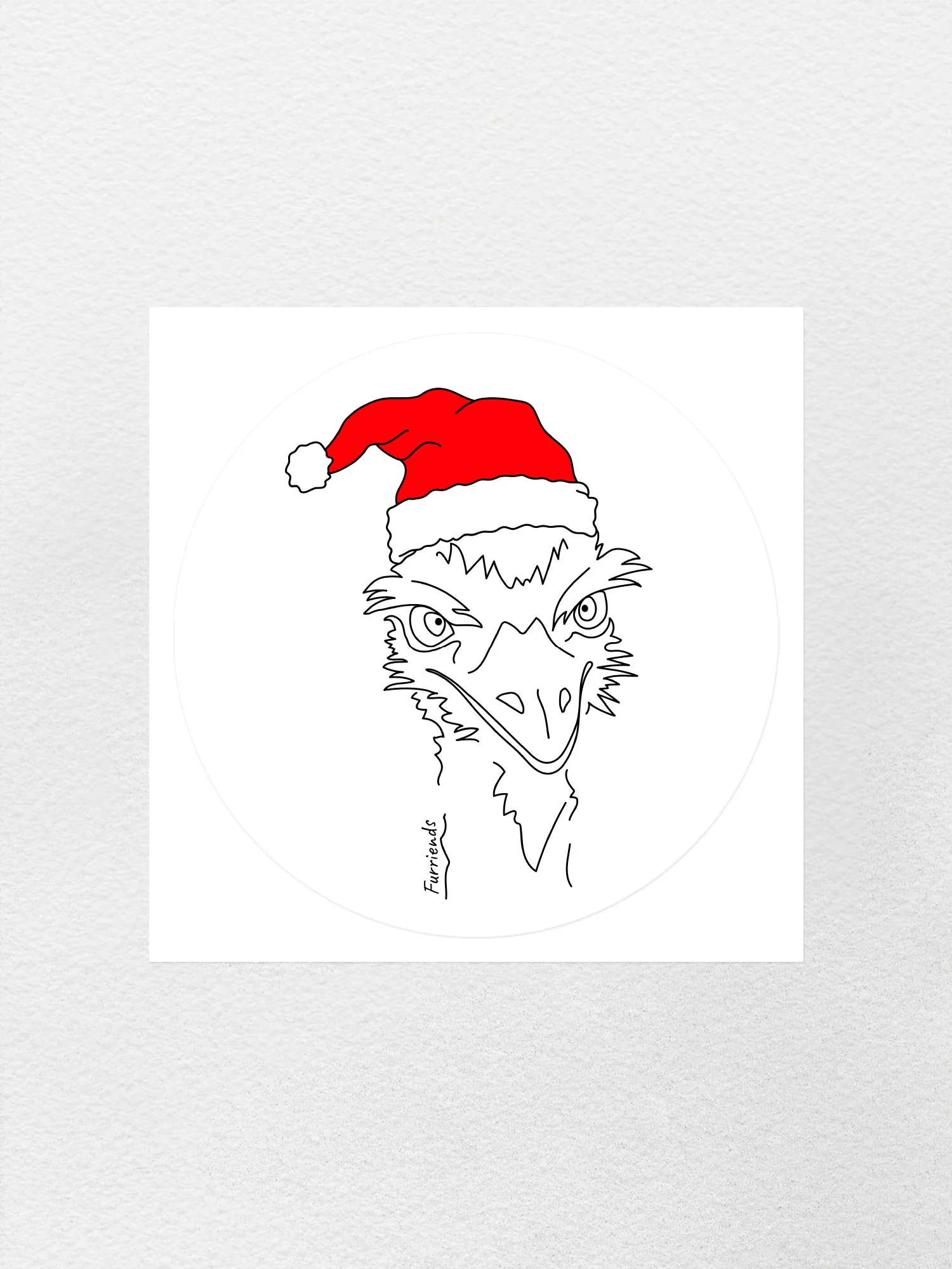 Emu Christmas Edition Sticker - Image 4