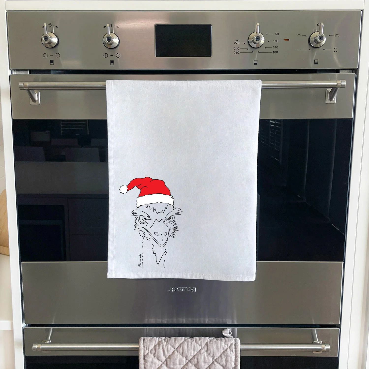 Emu Christmas Edition Tea Towel - Image 2