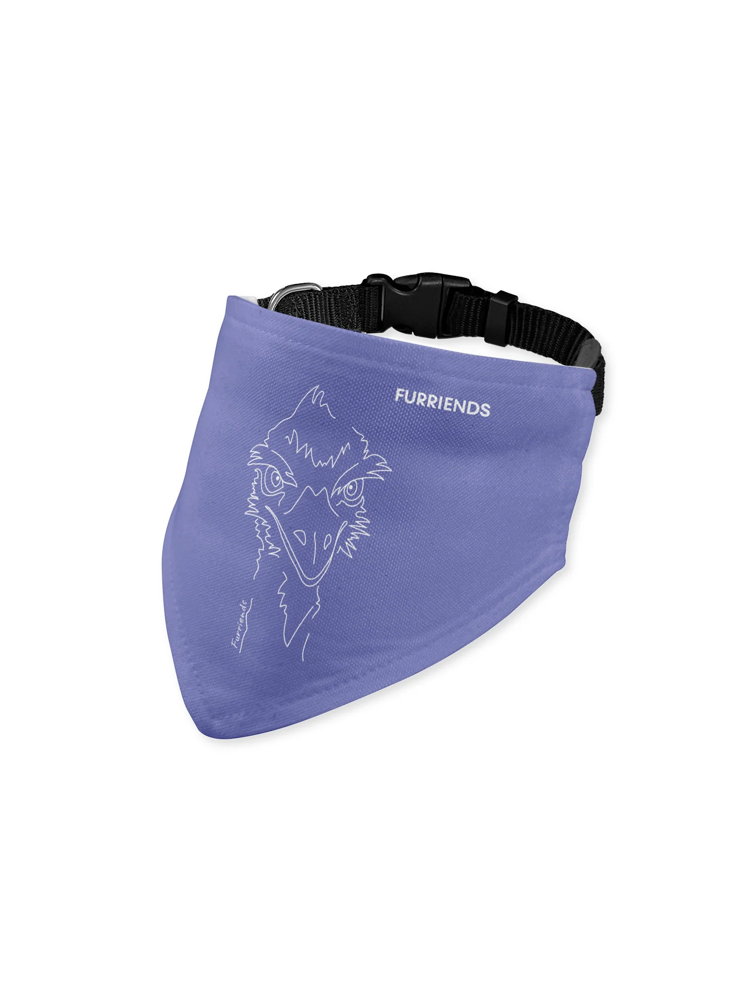Emu Reversible Dog Bandana With Collar - Image 5