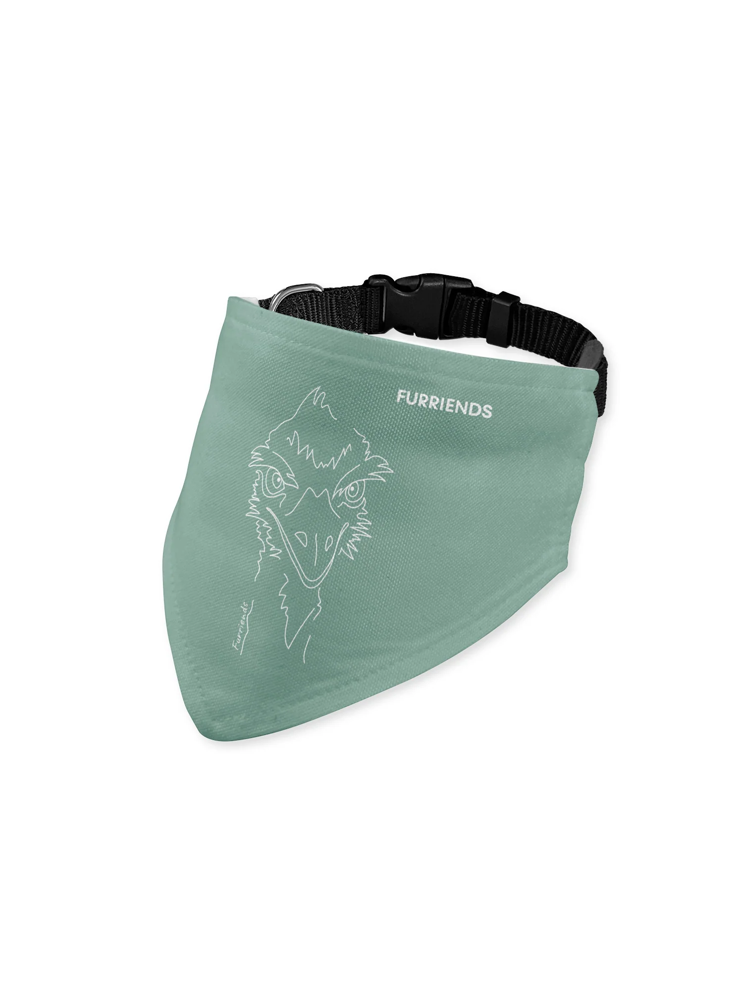 Emu Reversible Dog Bandana With Collar - Image 6