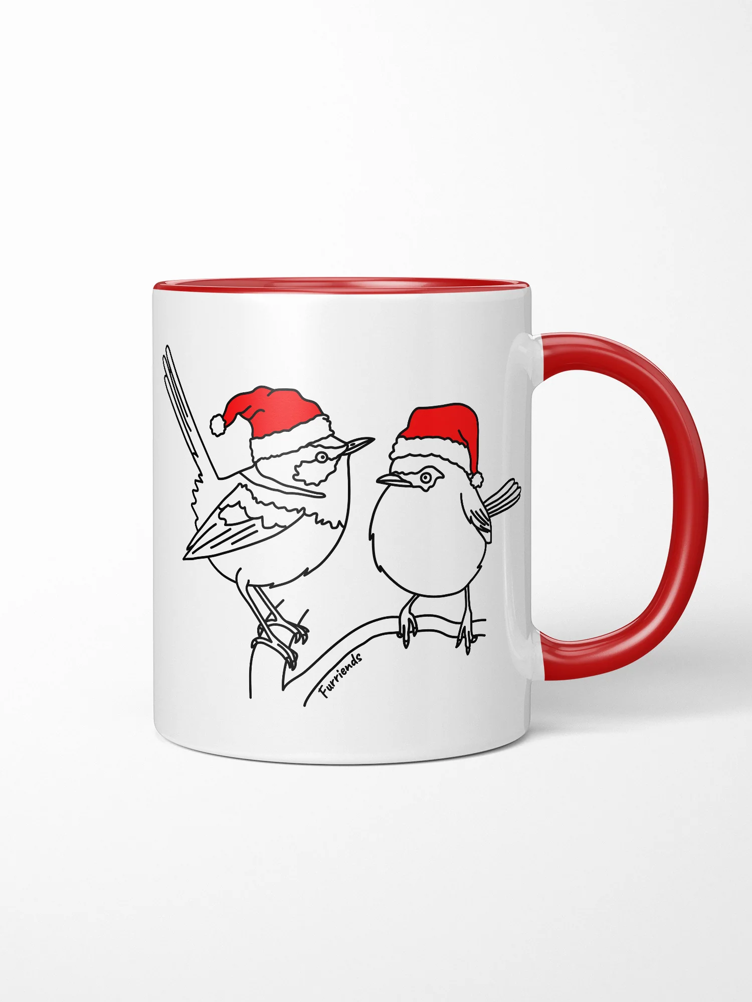 Superb Fairy Wren Christmas Edition Ceramic Mug - Image 4
