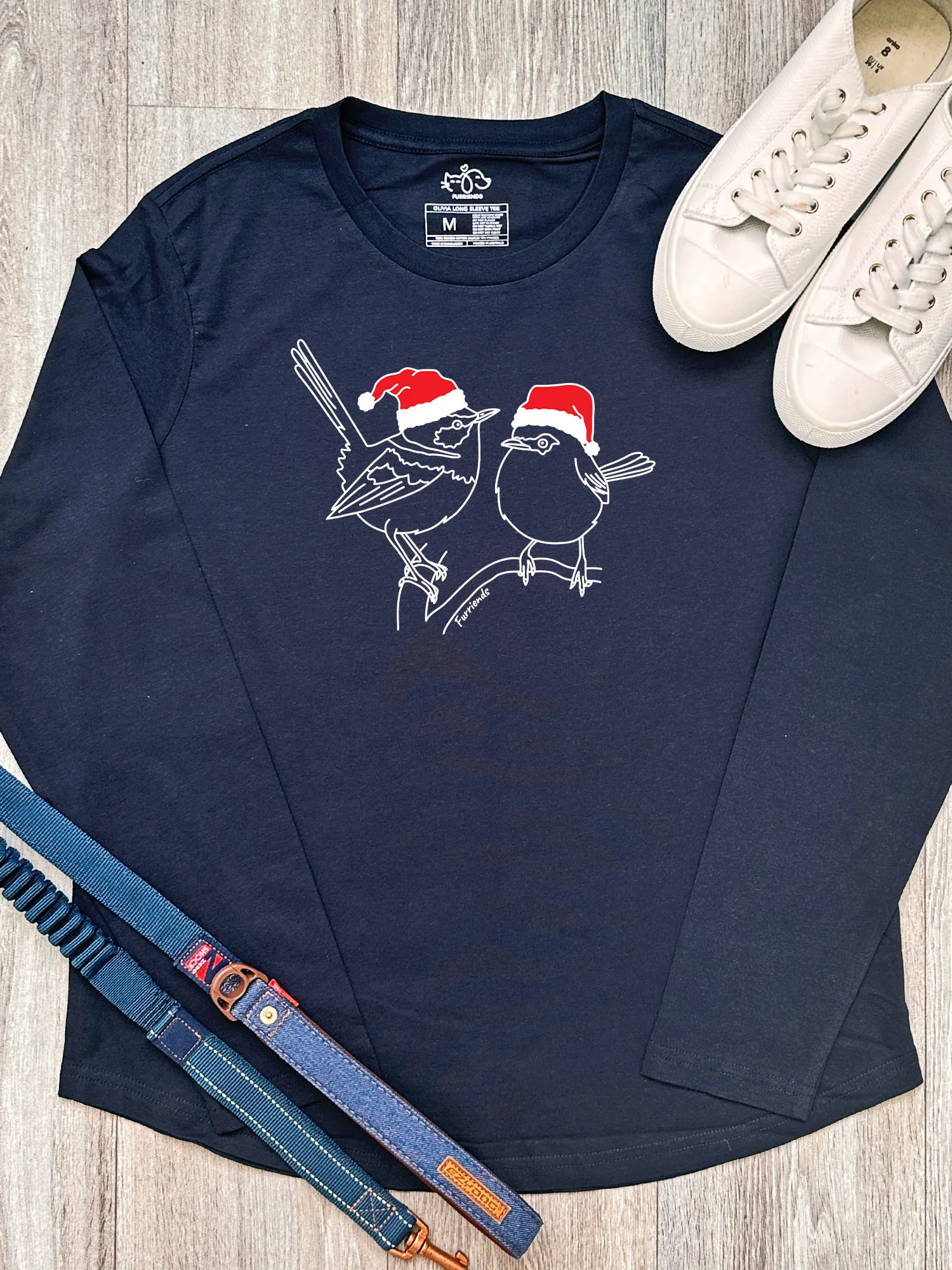 Superb Fairy Wren Christmas Edition Olivia Long Sleeve Tee - Image 4