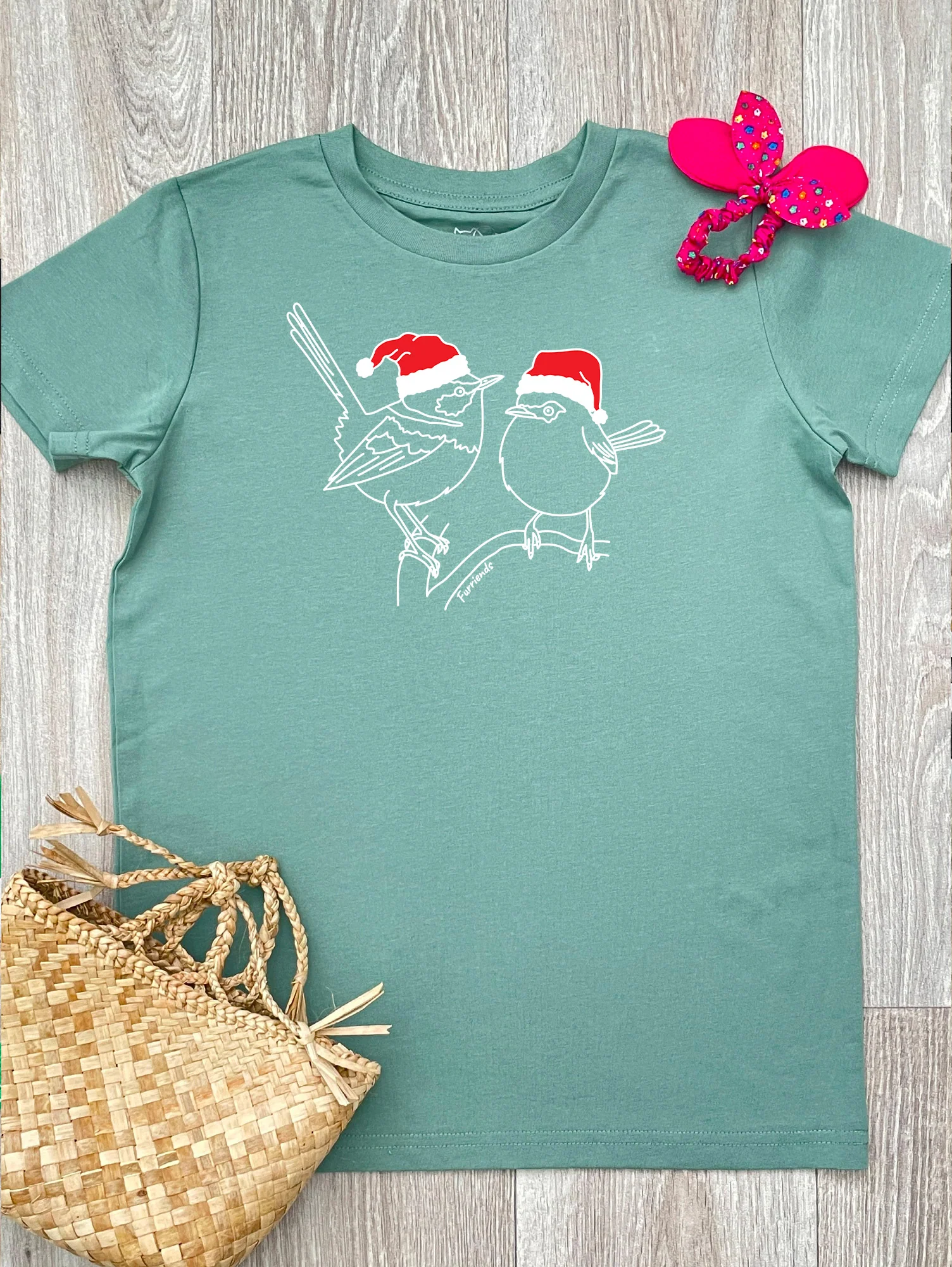 Superb Fairy Wren Christmas Edition Youth Tee