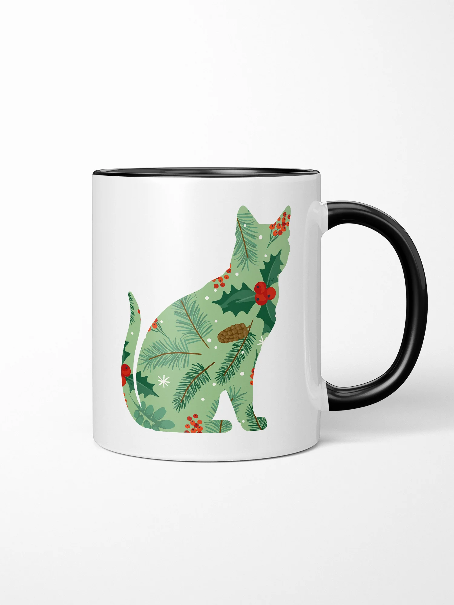 Feline Festive Ceramic Mug - Image 2