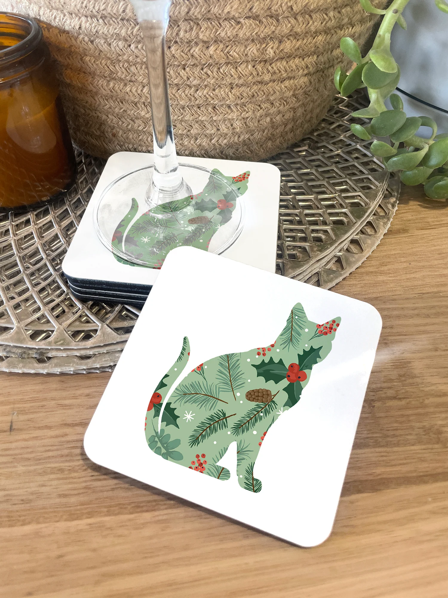 Feline Festive Coaster
