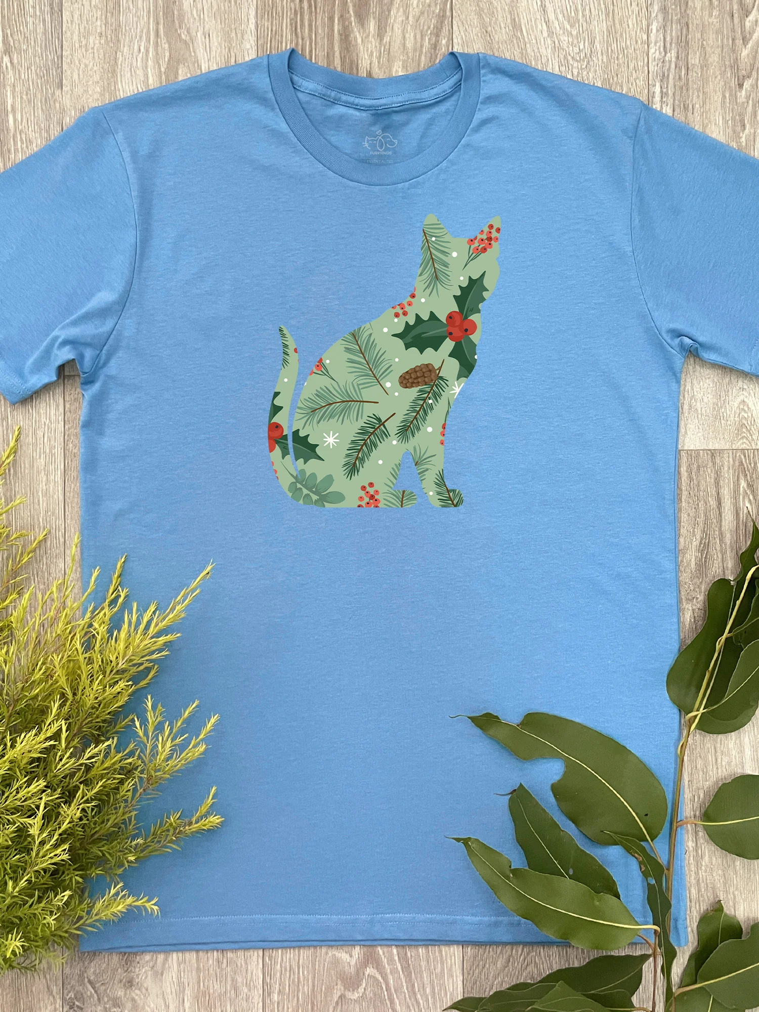 Feline Festive Essential Unisex Tee - Image 5