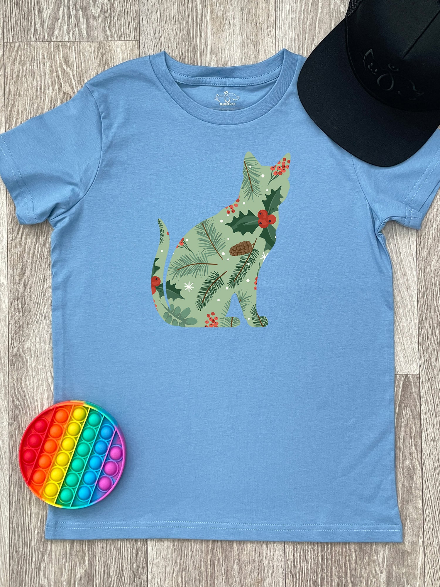 Feline Festive Youth Tee - Image 3