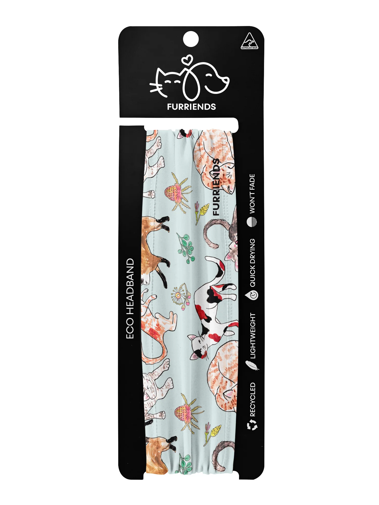 Feline Fine Eco Performance Headband - Image 11