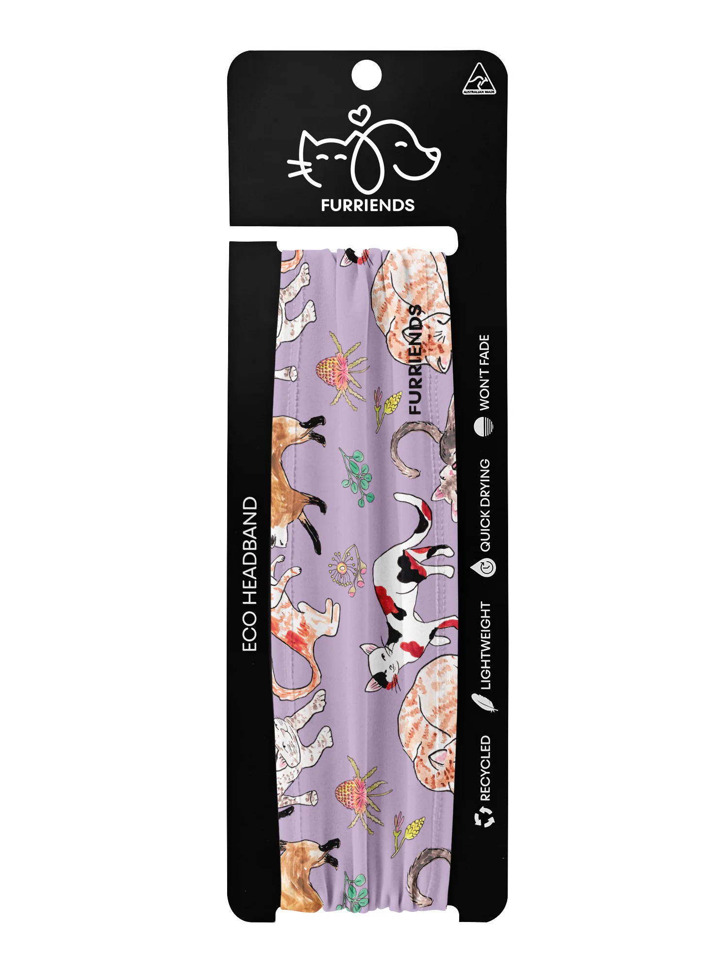 Feline Fine Eco Performance Headband - Image 12