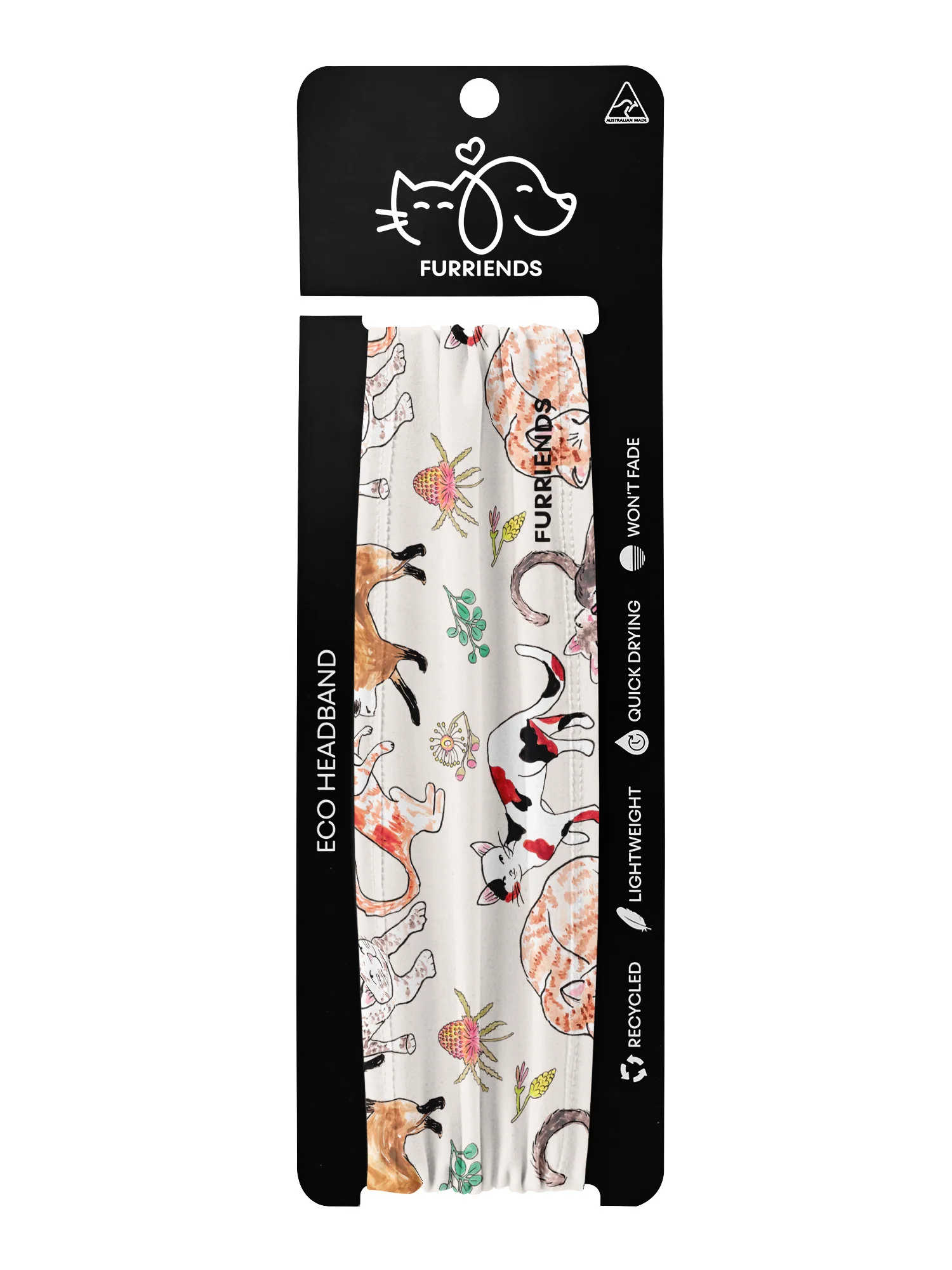 Feline Fine Eco Performance Headband - Image 13