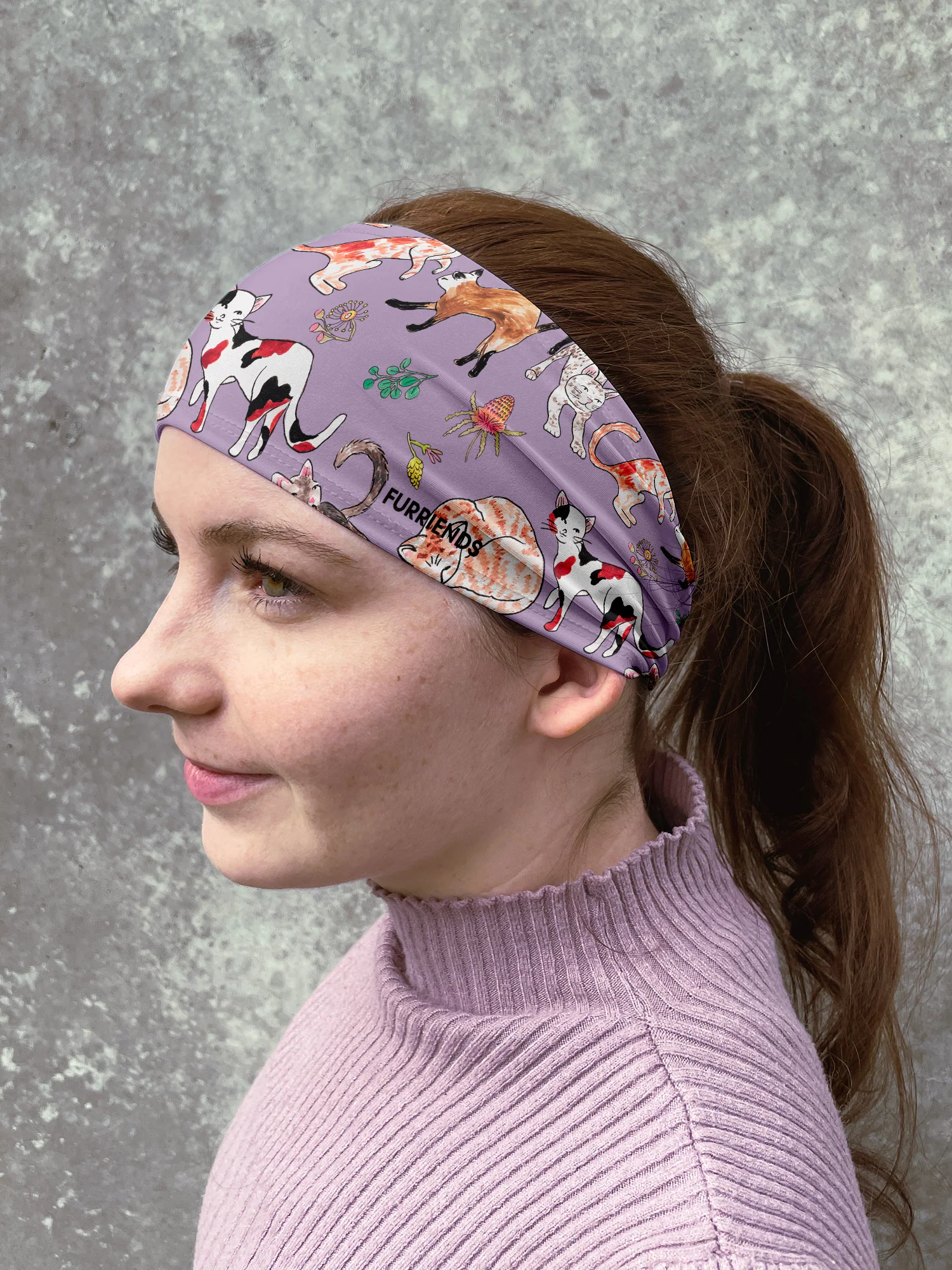 Feline Fine Eco Performance Headband - Image 8