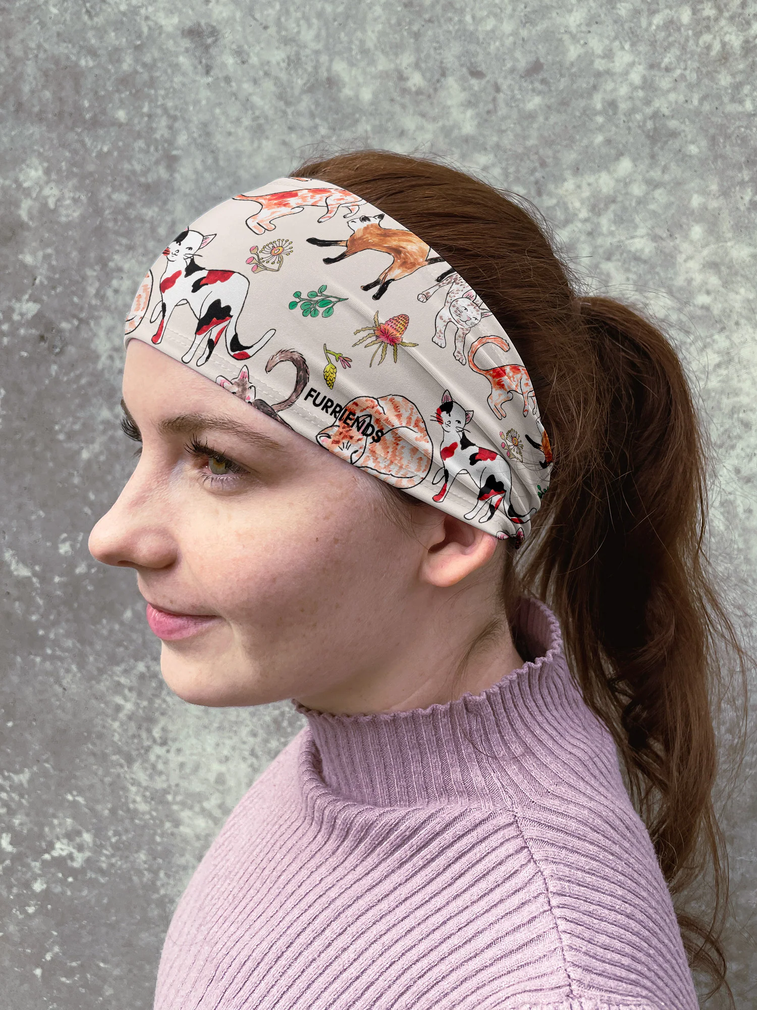 Feline Fine Eco Performance Headband - Image 9