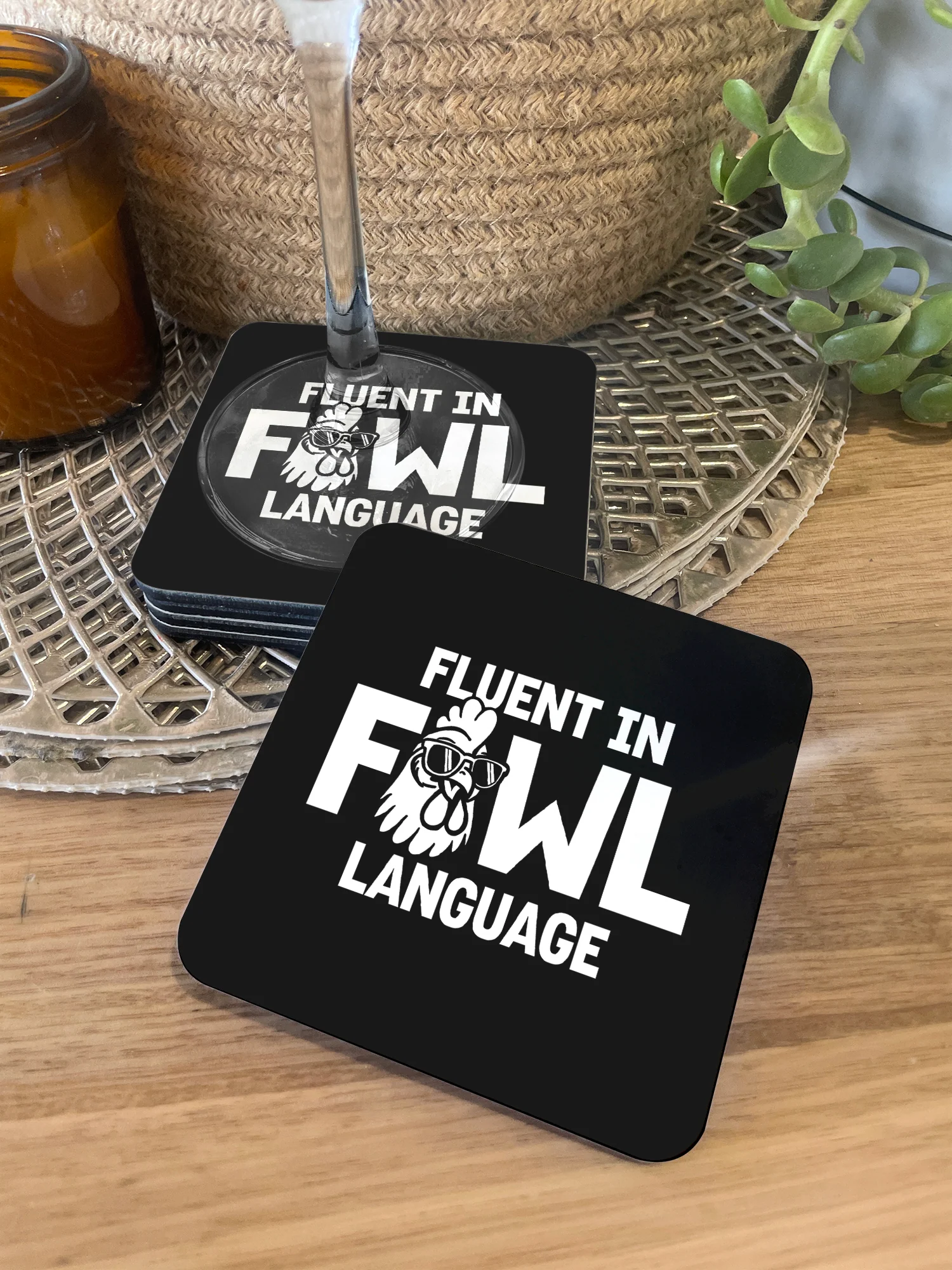 Fluent In Fowl Language Coaster - Image 2