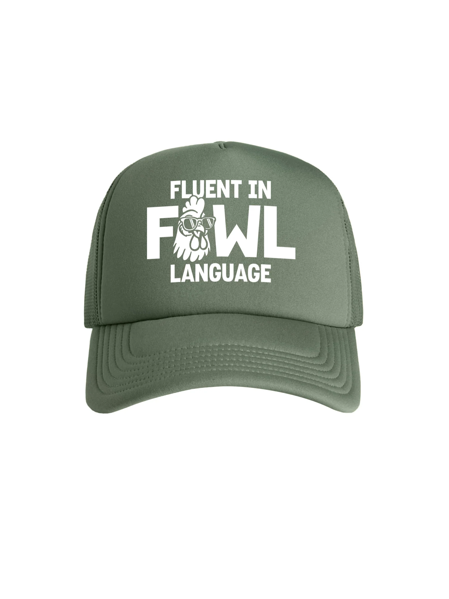 Fluent In Fowl Language Foam Trucker Cap - Image 2