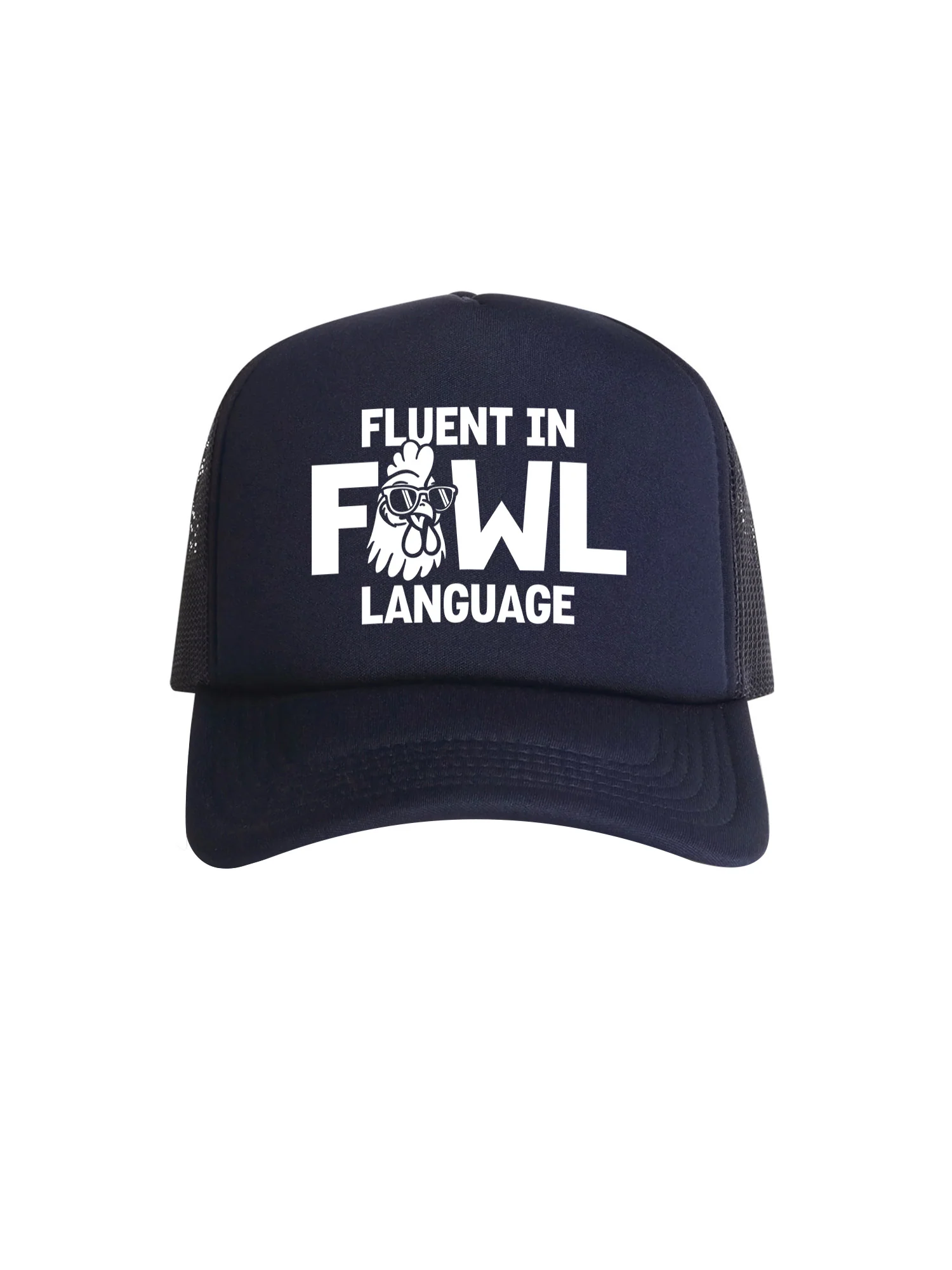 Fluent In Fowl Language Foam Trucker Cap - Image 6