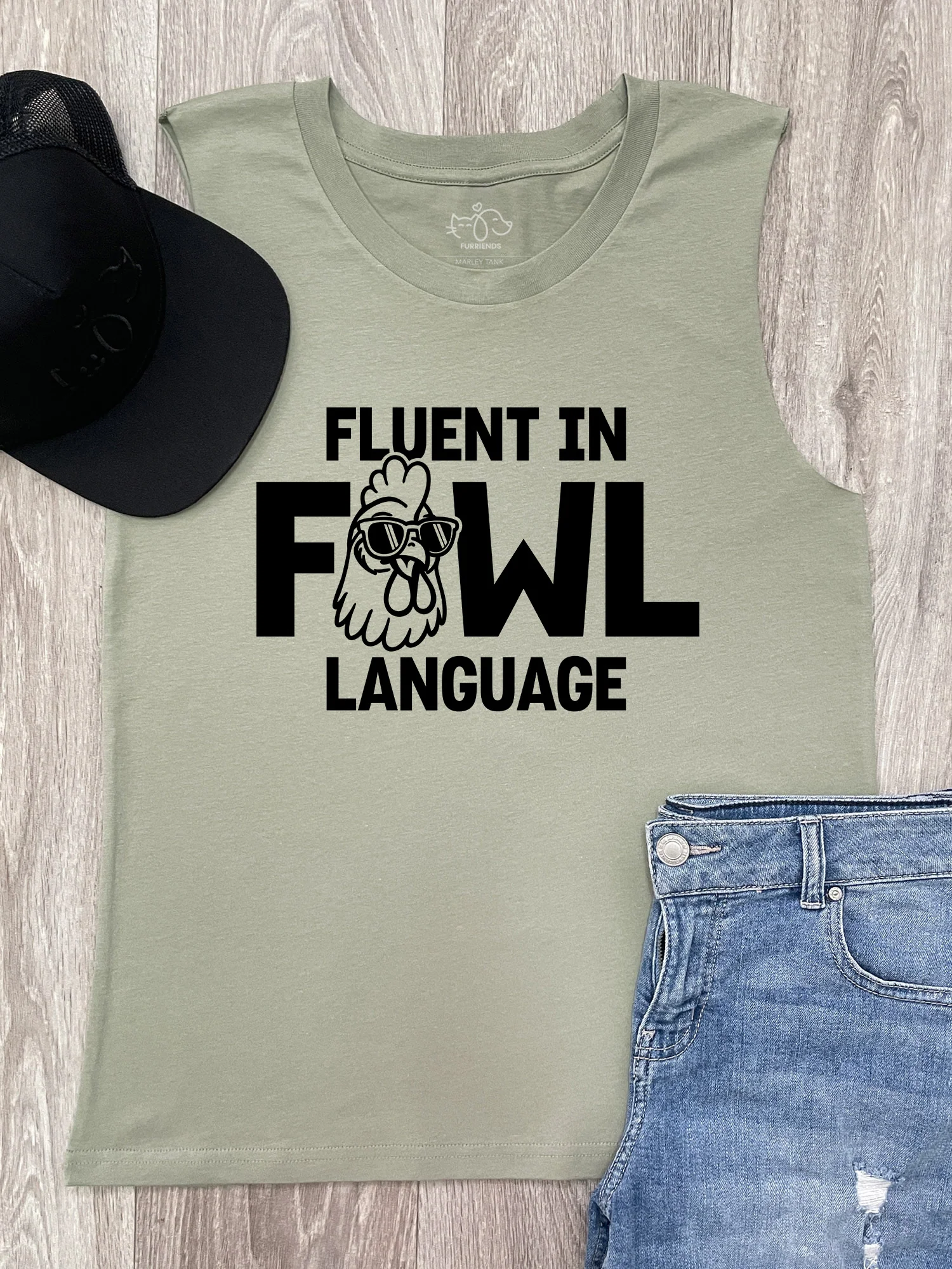 Fluent In Fowl Language Marley Tank - Image 2