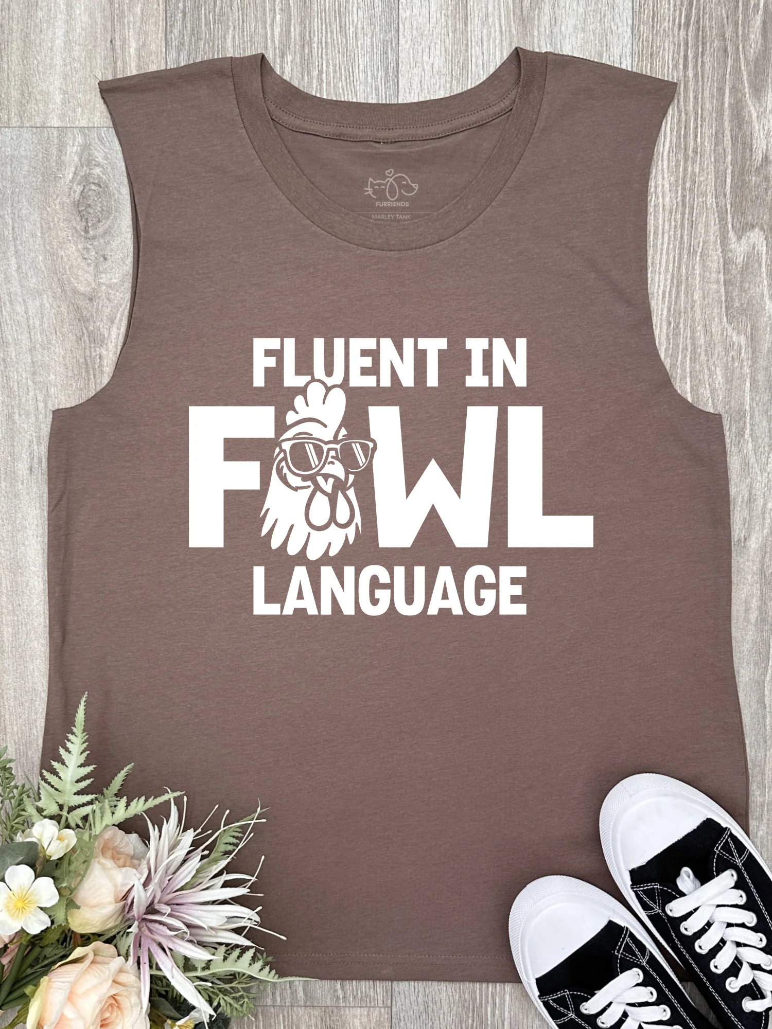 Fluent In Fowl Language Marley Tank - Image 4