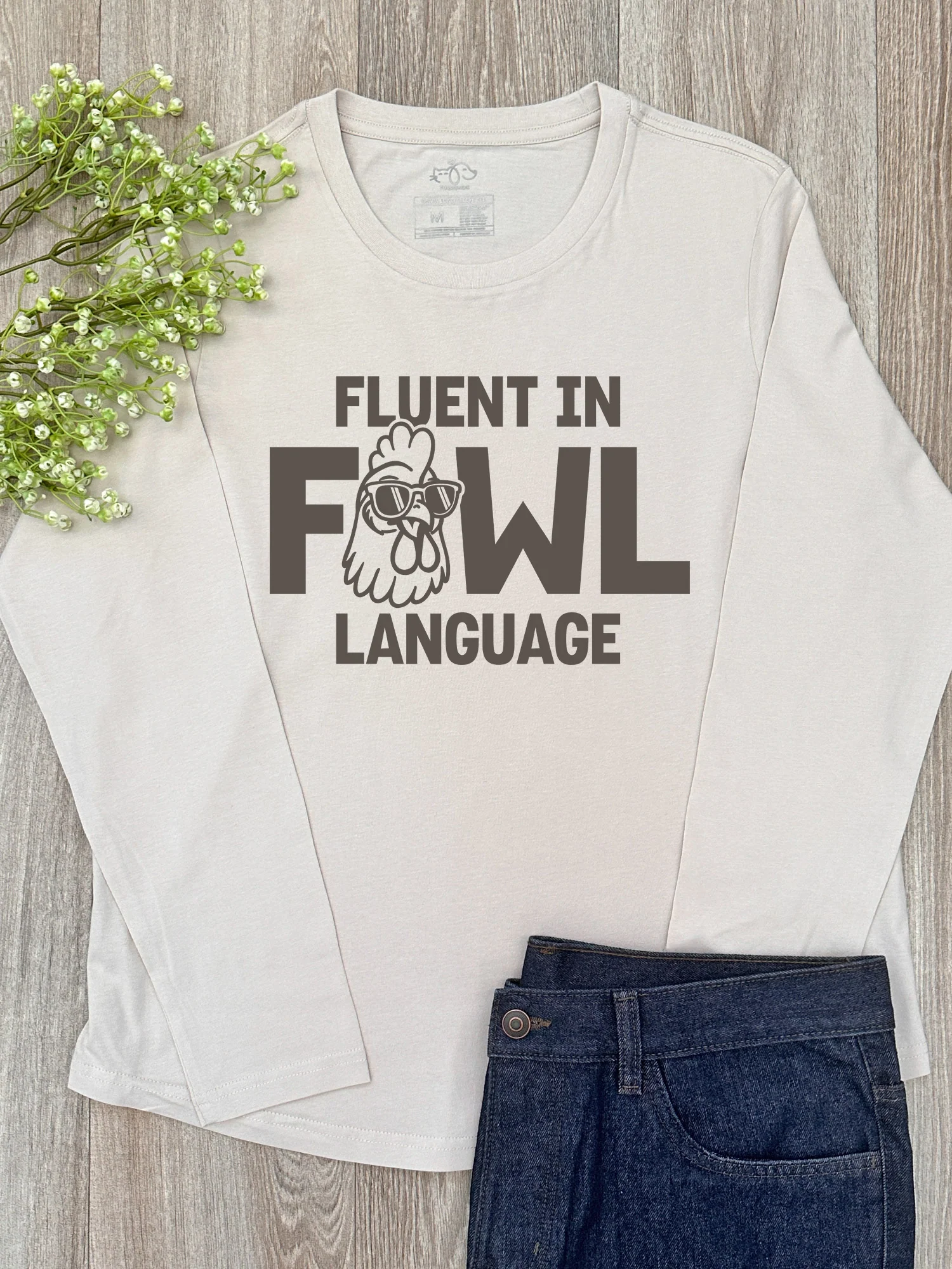 Fluent In Fowl Language Olivia Long Sleeve Tee - Image 4