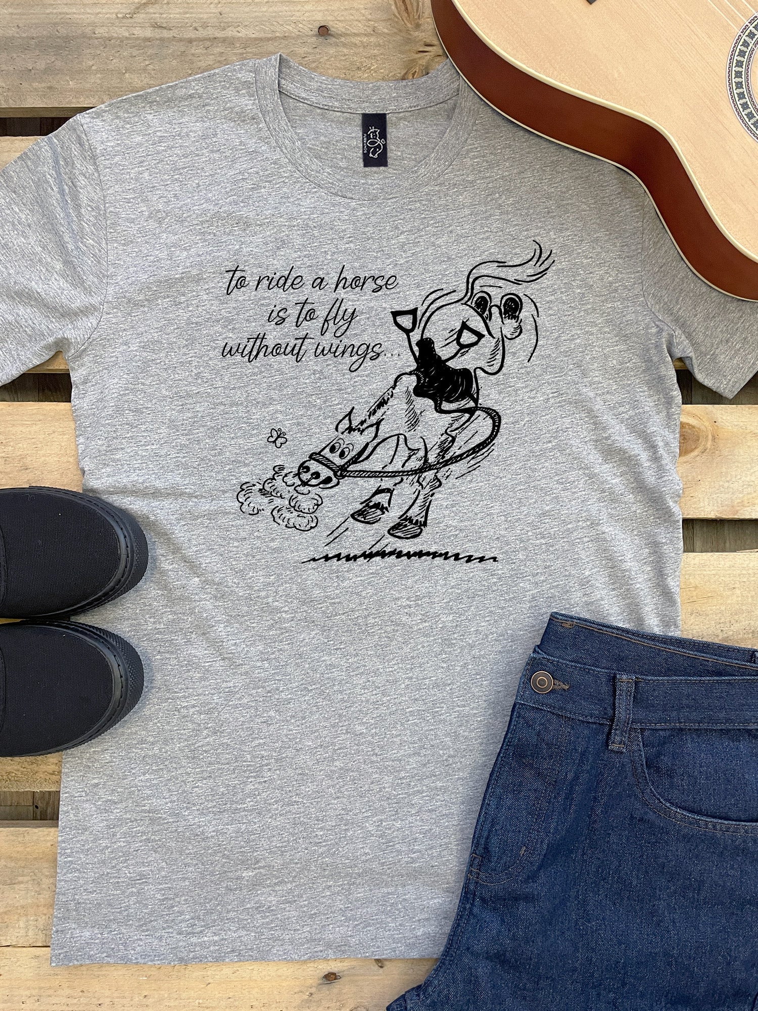 Fly Without Wings Essential Unisex Tee (SIZE S, WHITE) ***SALE*** - Image 3